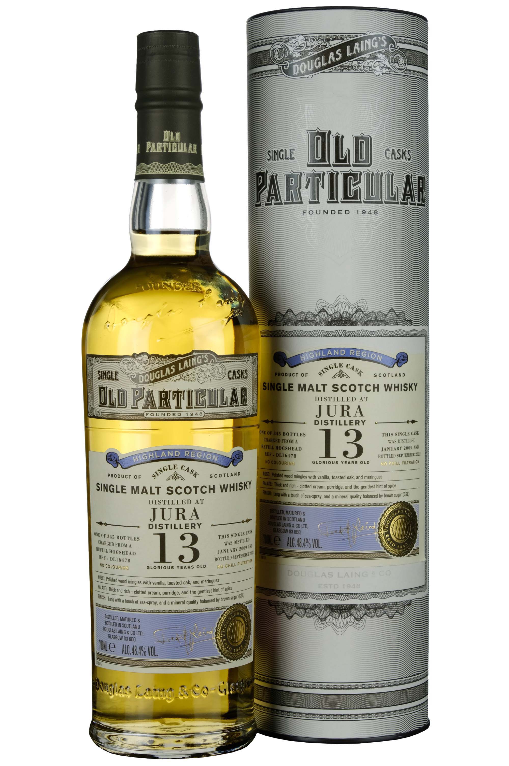 Jura 2009-2022 | 13 Year Old Douglas Laing Old Particular Single Cask DL16478