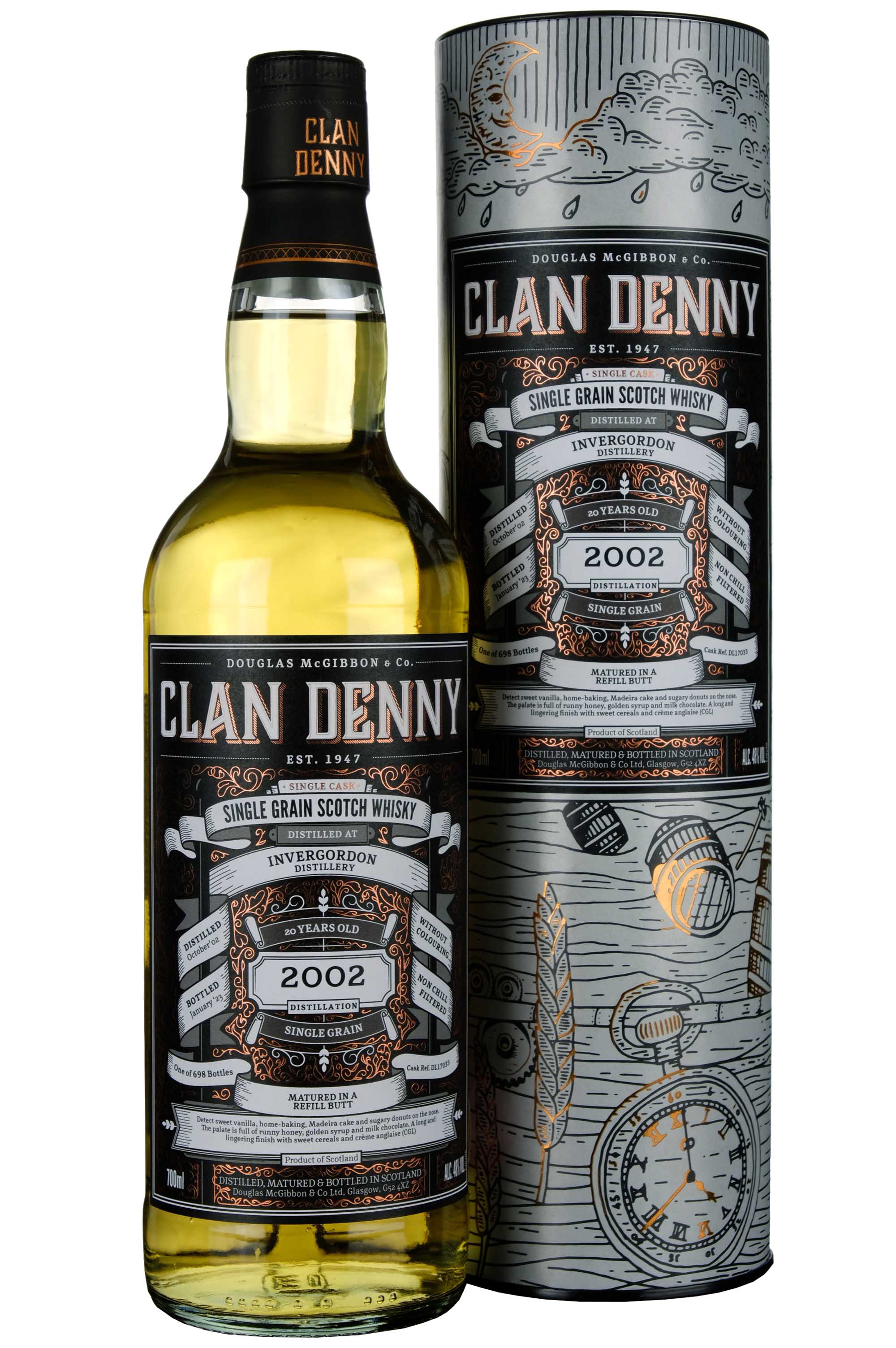 Invergordon 2002-2023 | 20 Year Old Douglas Laing Clan Denny Single Cask DL17033
