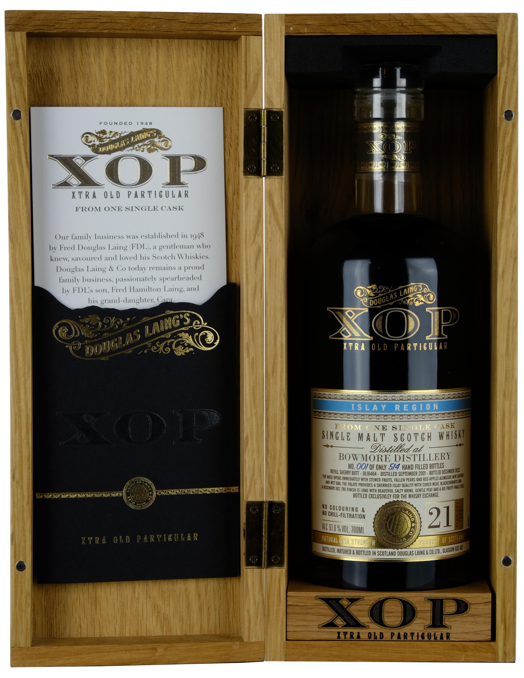 Bowmore 2001-2022 | 21 Year Old Douglas Laing XOP Single Cask DL16464