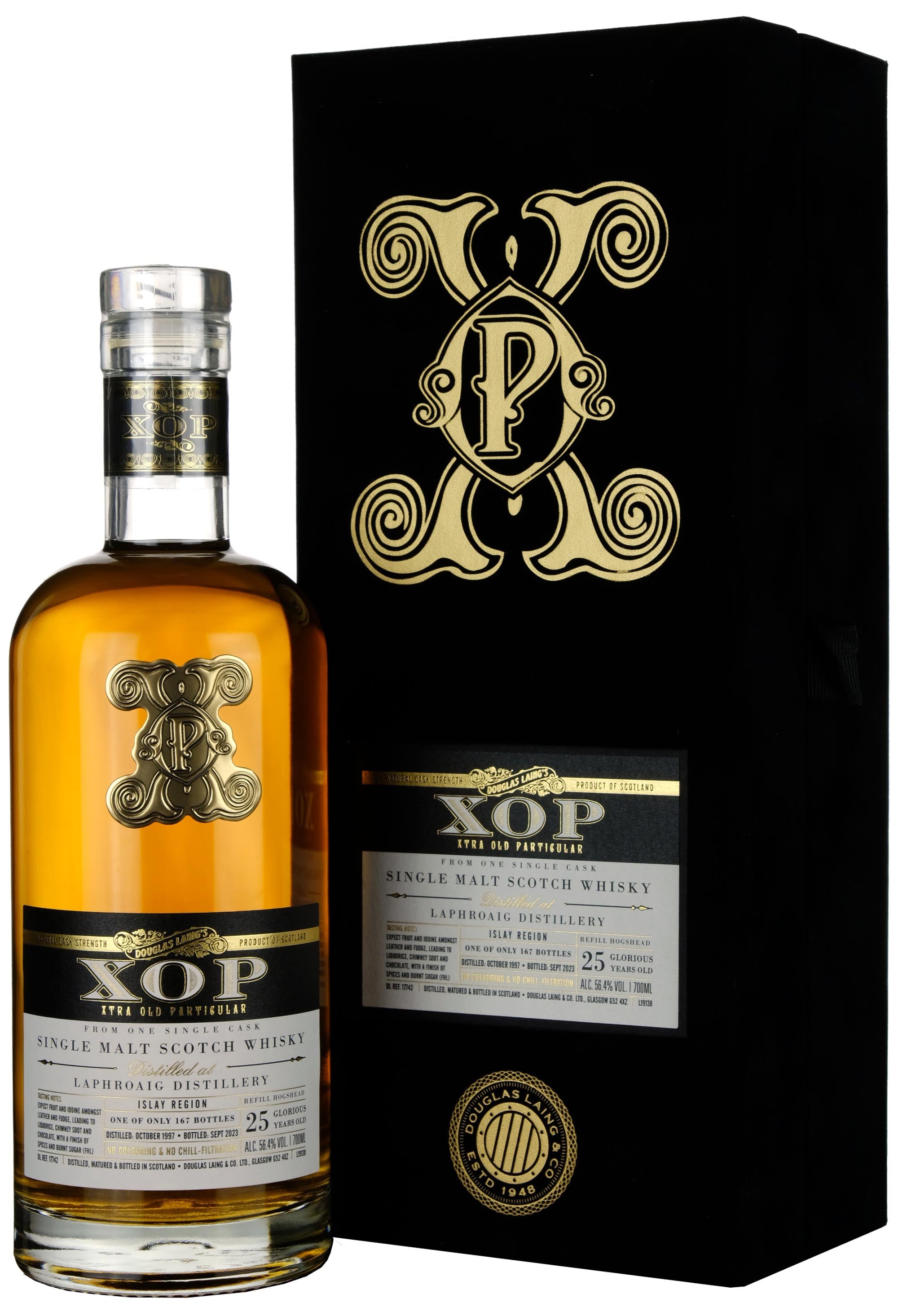 Laphroaig 1997-2023 | 25 Year Old Douglas Laing XOP Black Series Single Cask DL17742