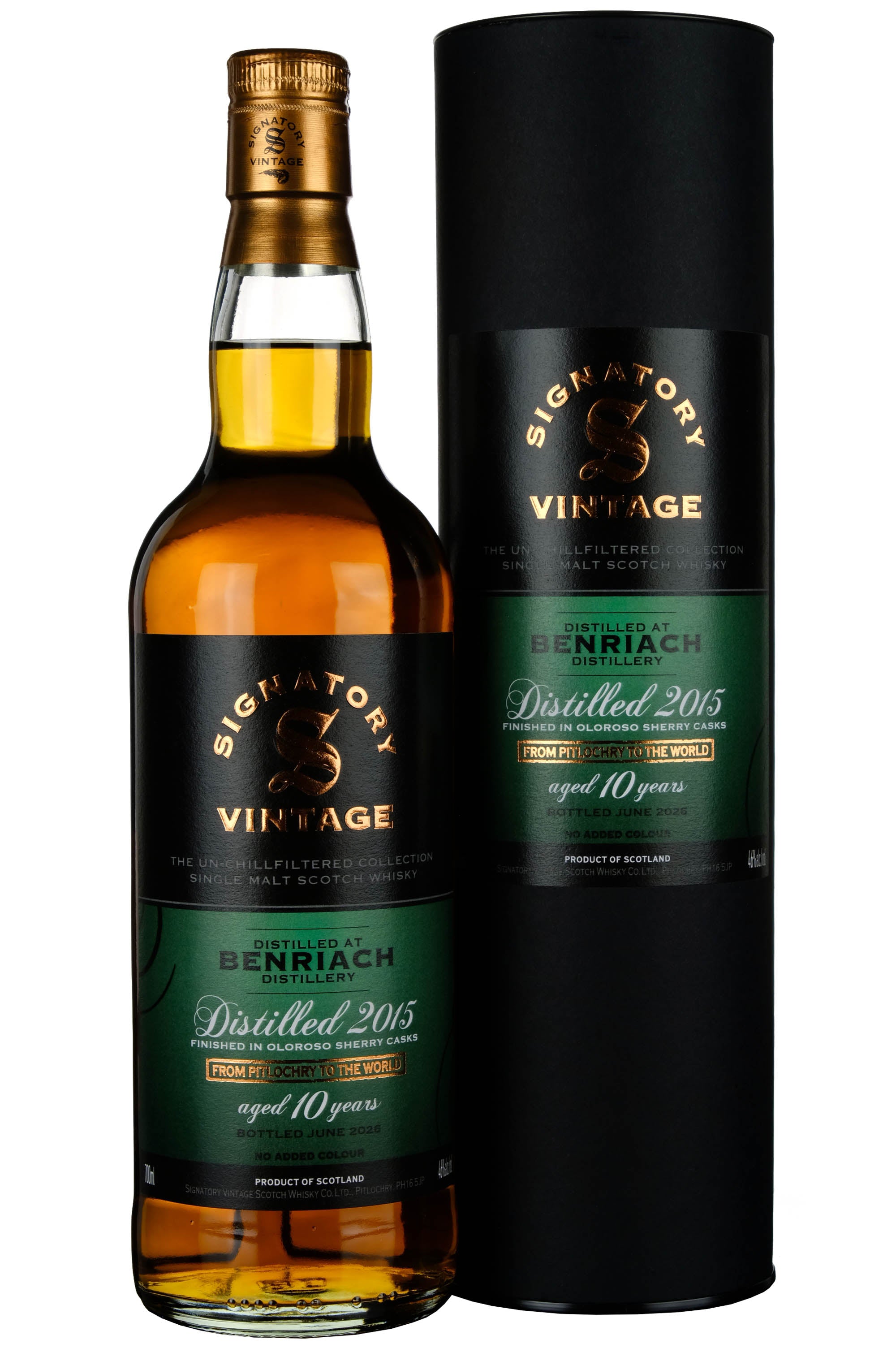 Benriach 2015-2026 | 10 Year Old Signatory Vintage Un-Chillfiltered Collection
