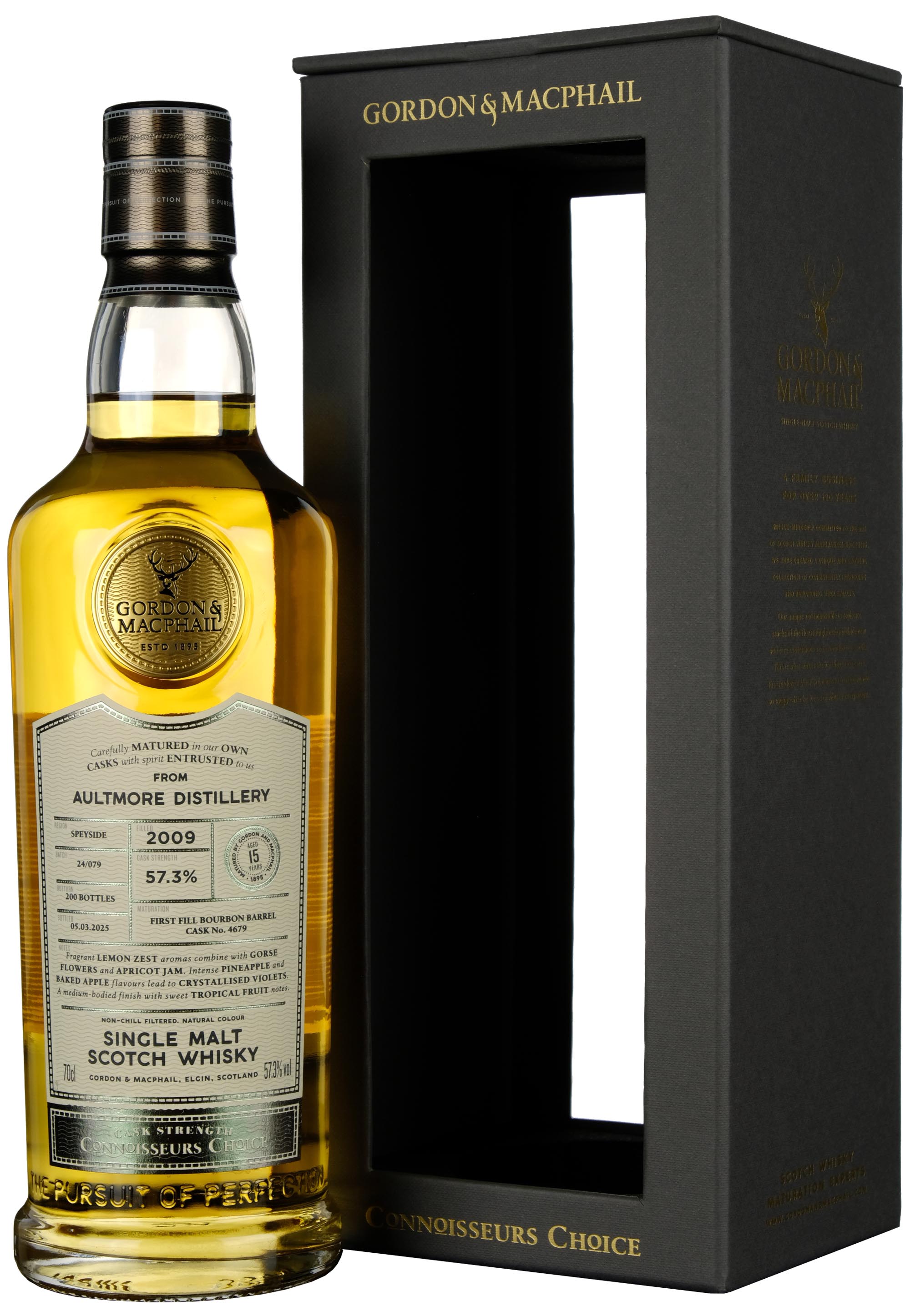 Aultmore 2009-2025 | 15 Year Old Gordon & MacPhail Connoisseurs Choice Single Cask 4679