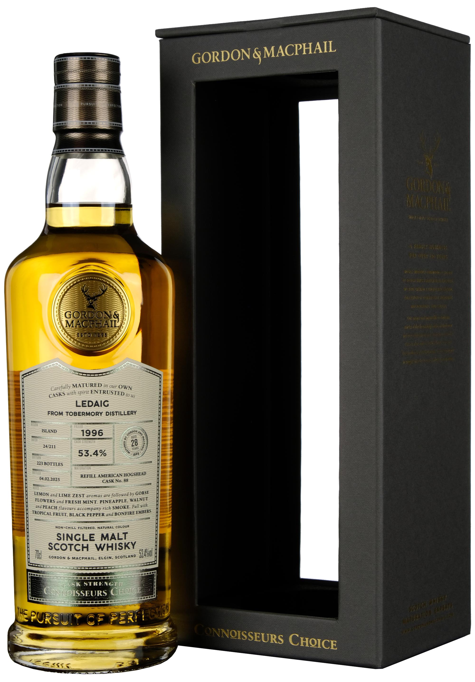 Ledaig 1996-2025 | 28 Year Old Gordon & MacPhail Connoisseurs Choice Single Cask 88