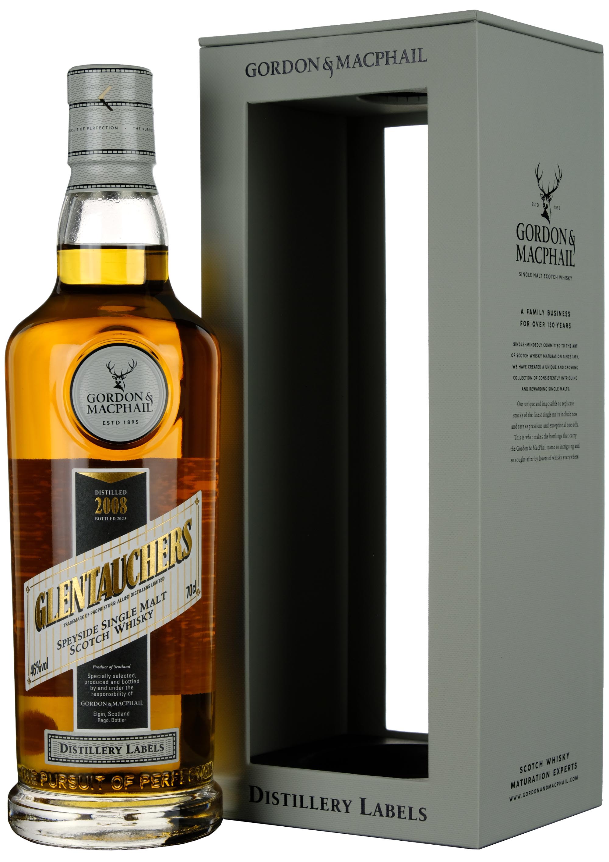 Glentauchers 2008-2023 Gordon & MacPhail Distillery Labels