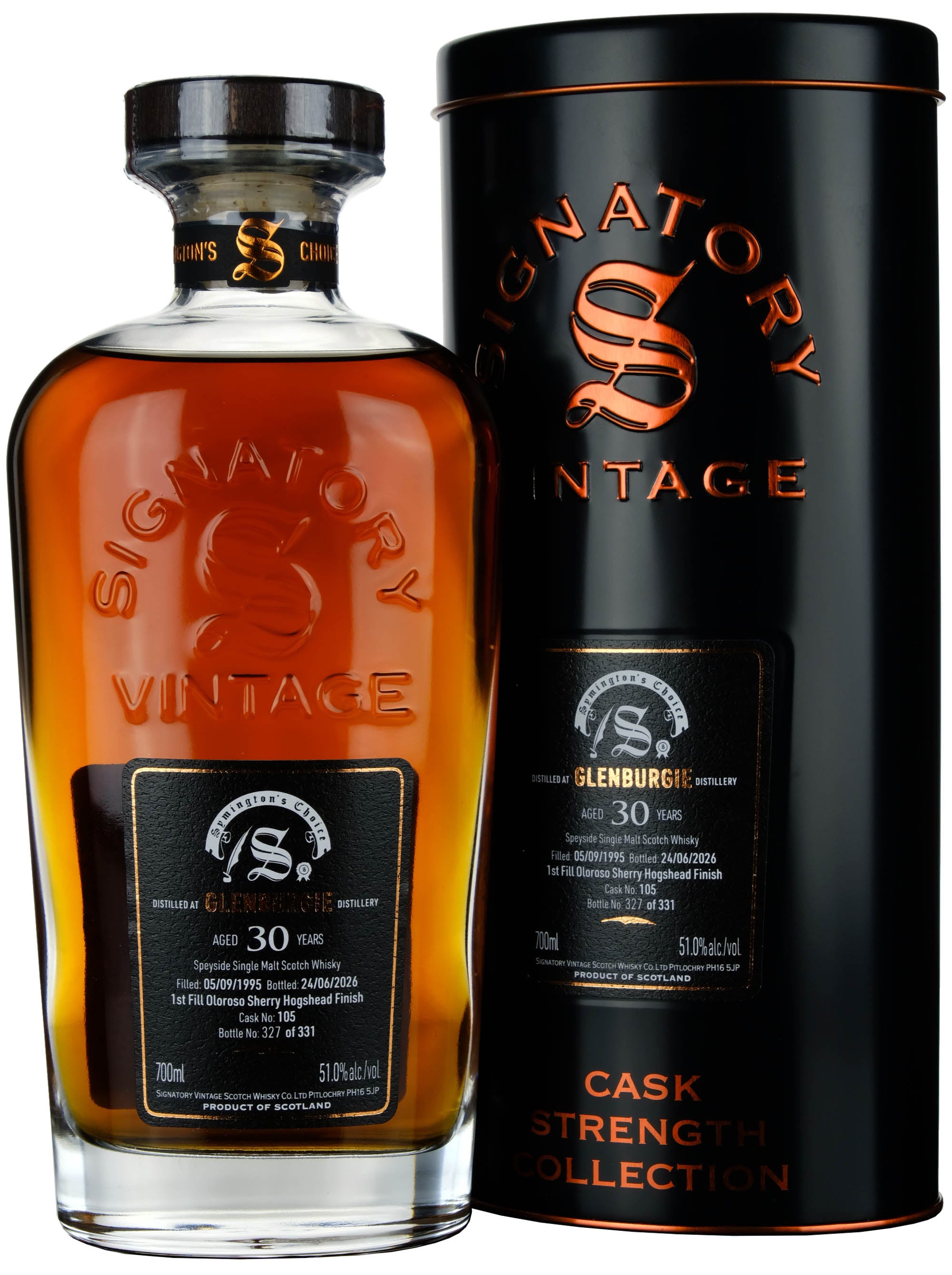 Glenburgie 1995-2026 | 30 Year Old Signatory Vintage Symington's Choice Single Cask 105