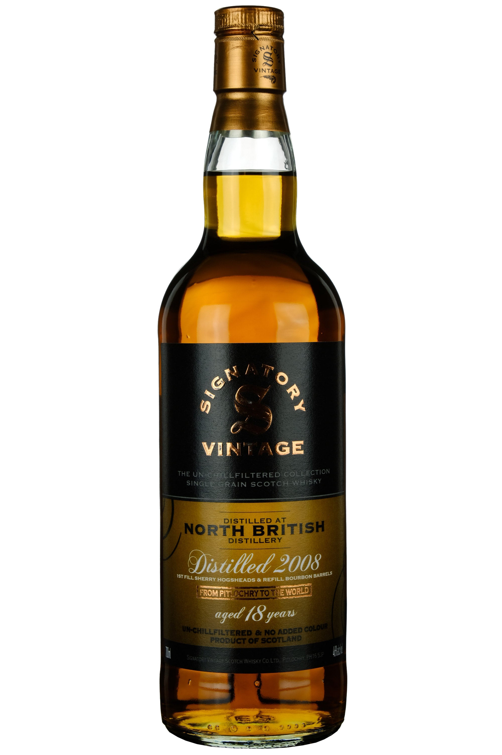 North British 2008-2026 | 18 Year Old Signatory Vintage Un-Chilfiltered Collection