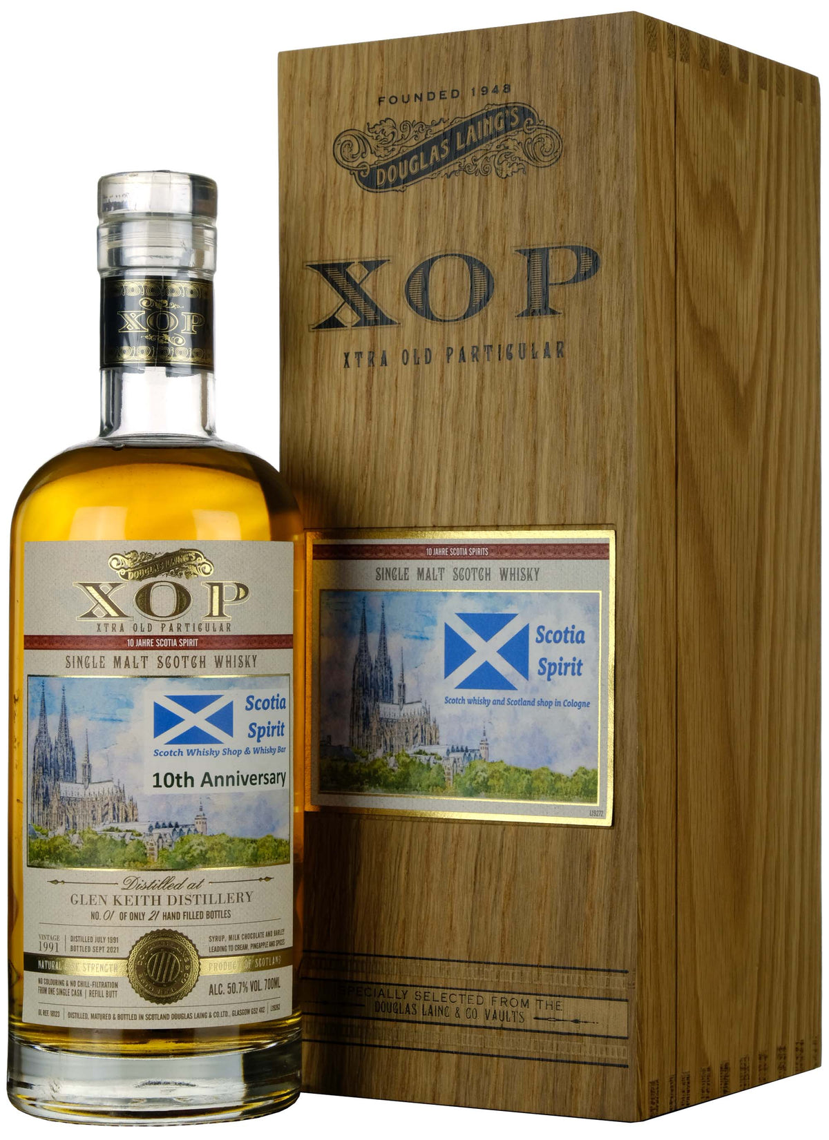 Glen Keith 1991-2021 | 30 Year Old Douglas Laing XOP Single Cask DL18123 Scotia Spirit 10th Anniversary