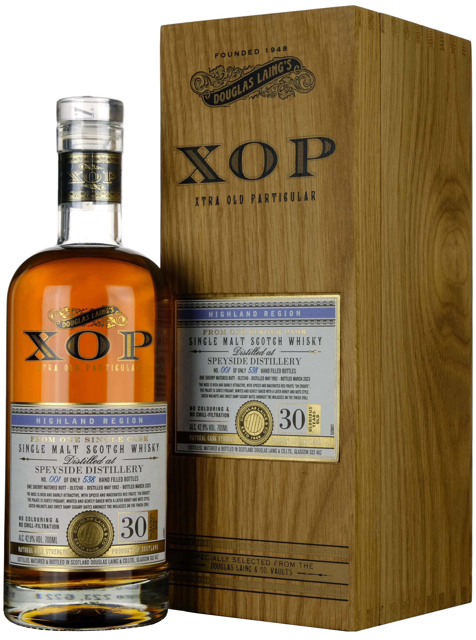 Speyside 1992-2023 | 30 Year Old Douglas Laing XOP Single Cask DL17240