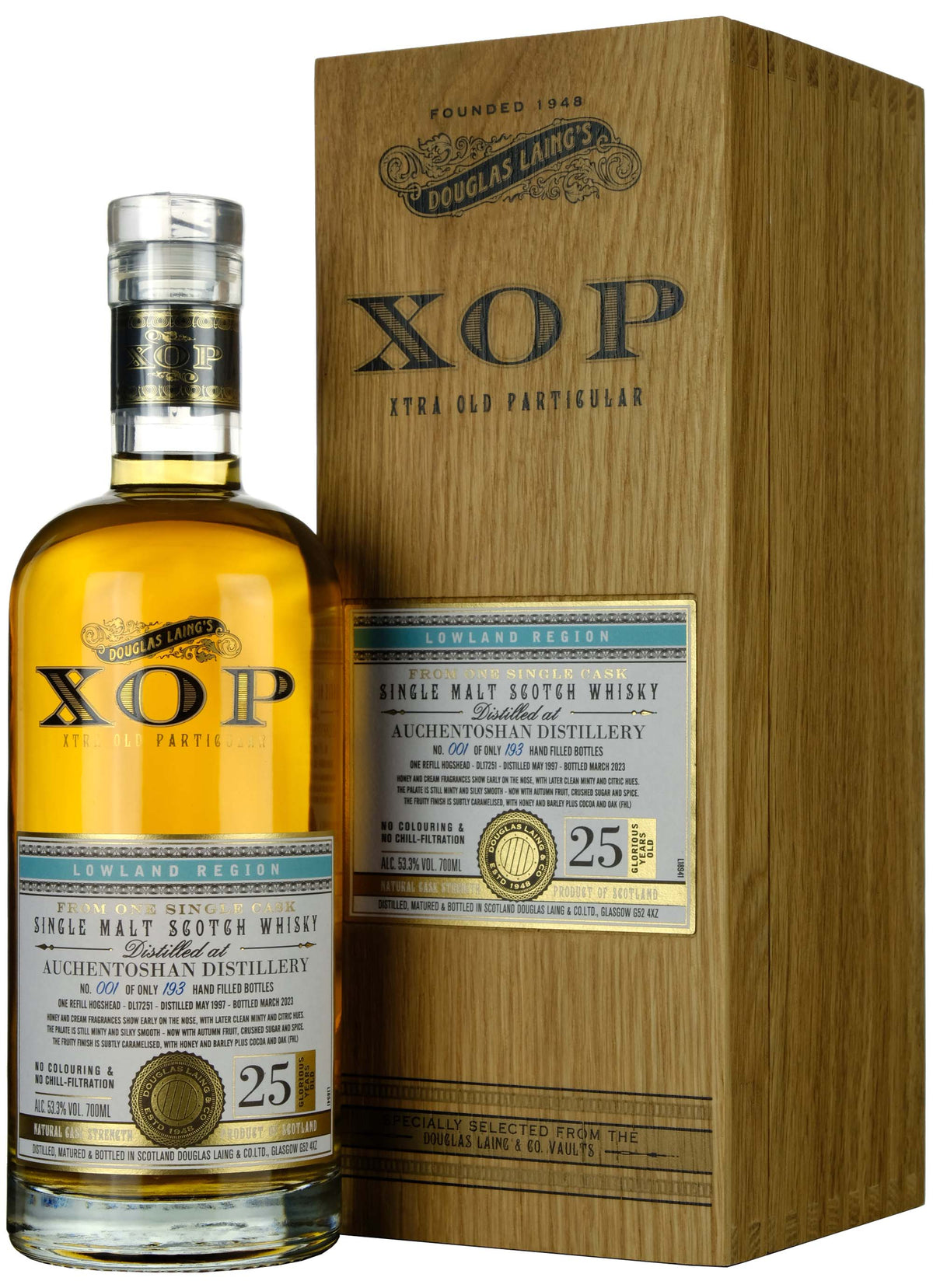 Auchentoshan 1997-2023 | 25 Year Old Douglas Laing XOP Single Cask DL17251