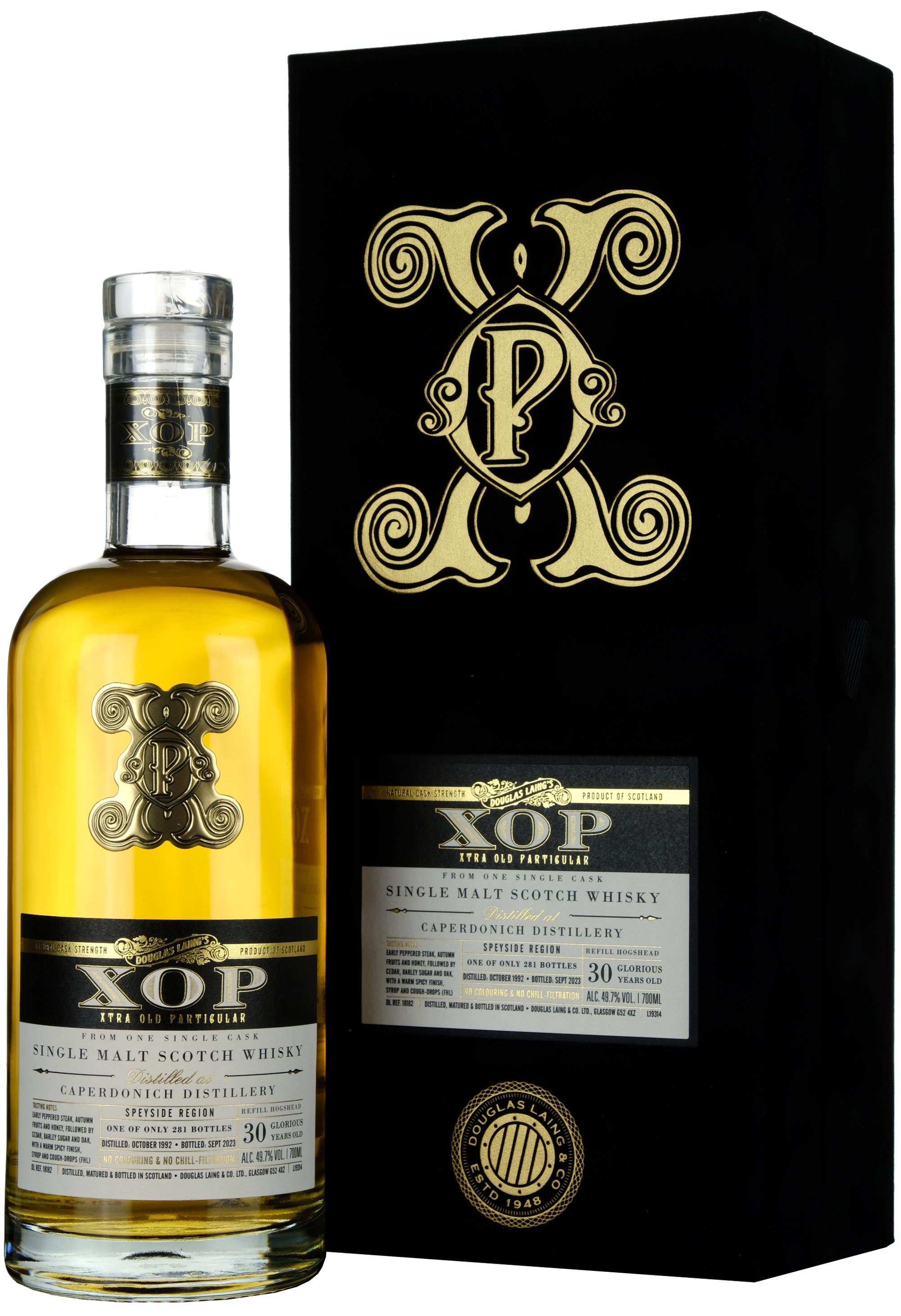 Caperdonich 1992-2023 | 30 Year Old Douglas Laing XOP Black Single Cask DL18182