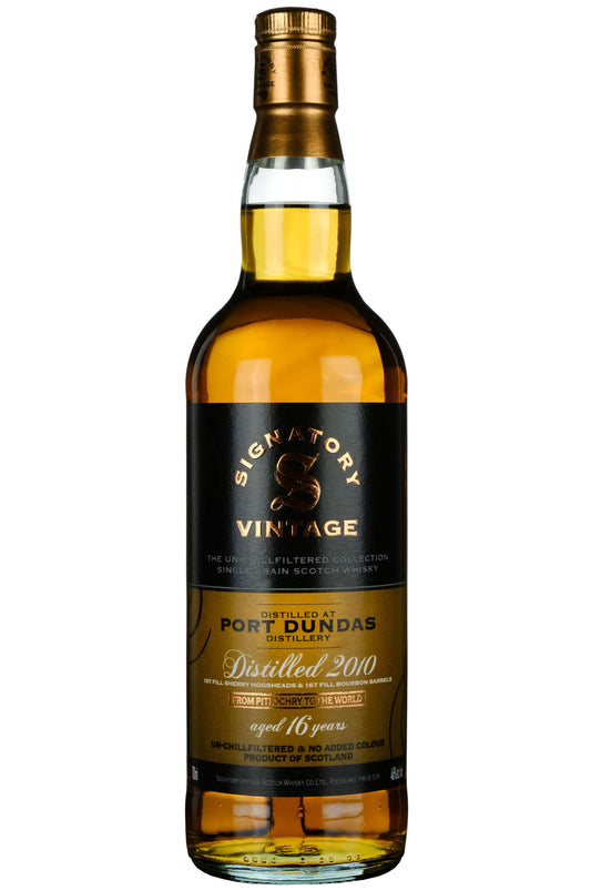 Port Dundas 2010-2026 | 16 Year Old Signatory Vintage Un-Chillfiltered Collection