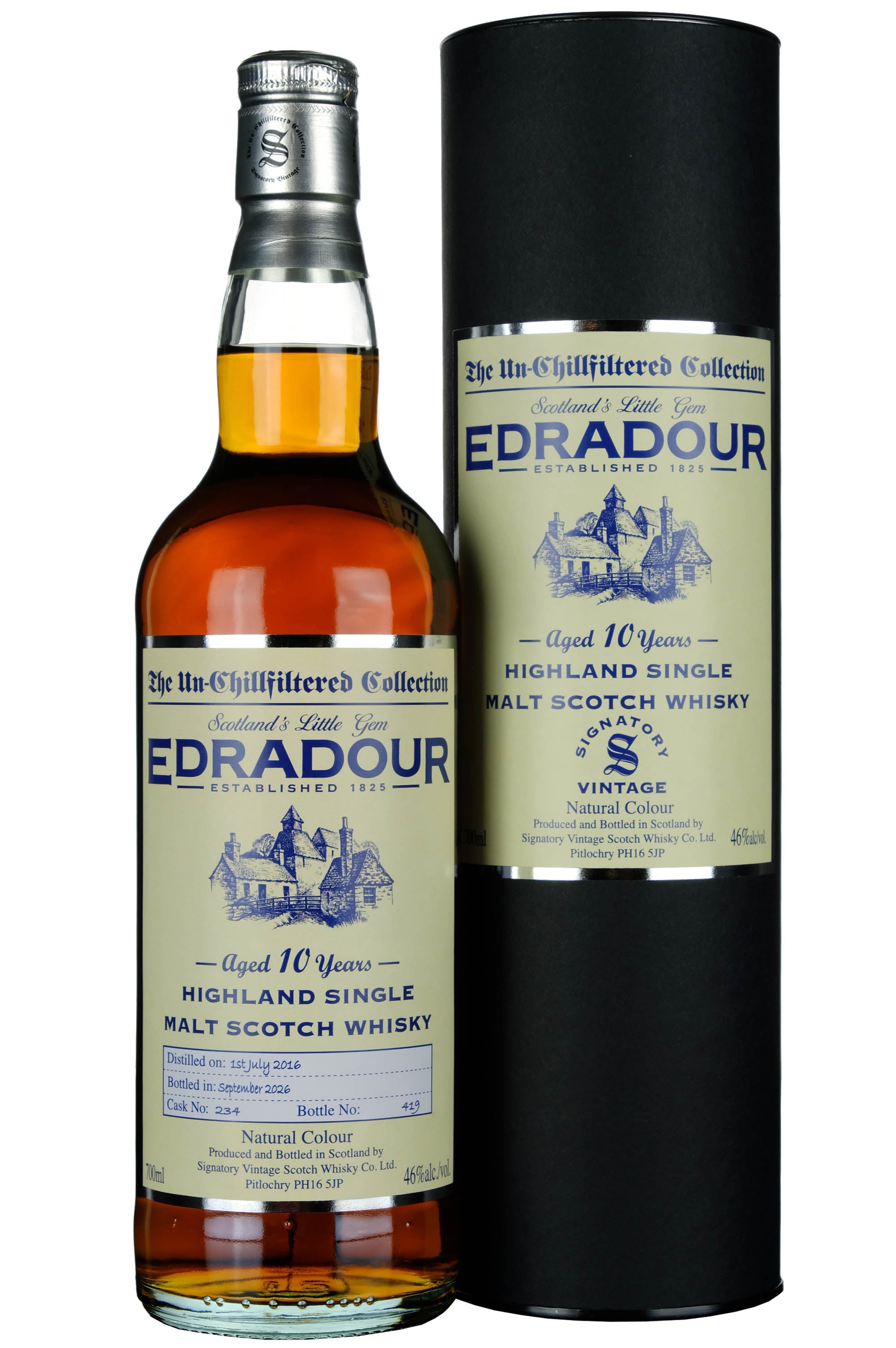 Edradour 2016-2016 | 10 Year Old Signatory Vintage Un-Chillfiltered Collection Single Cask 234