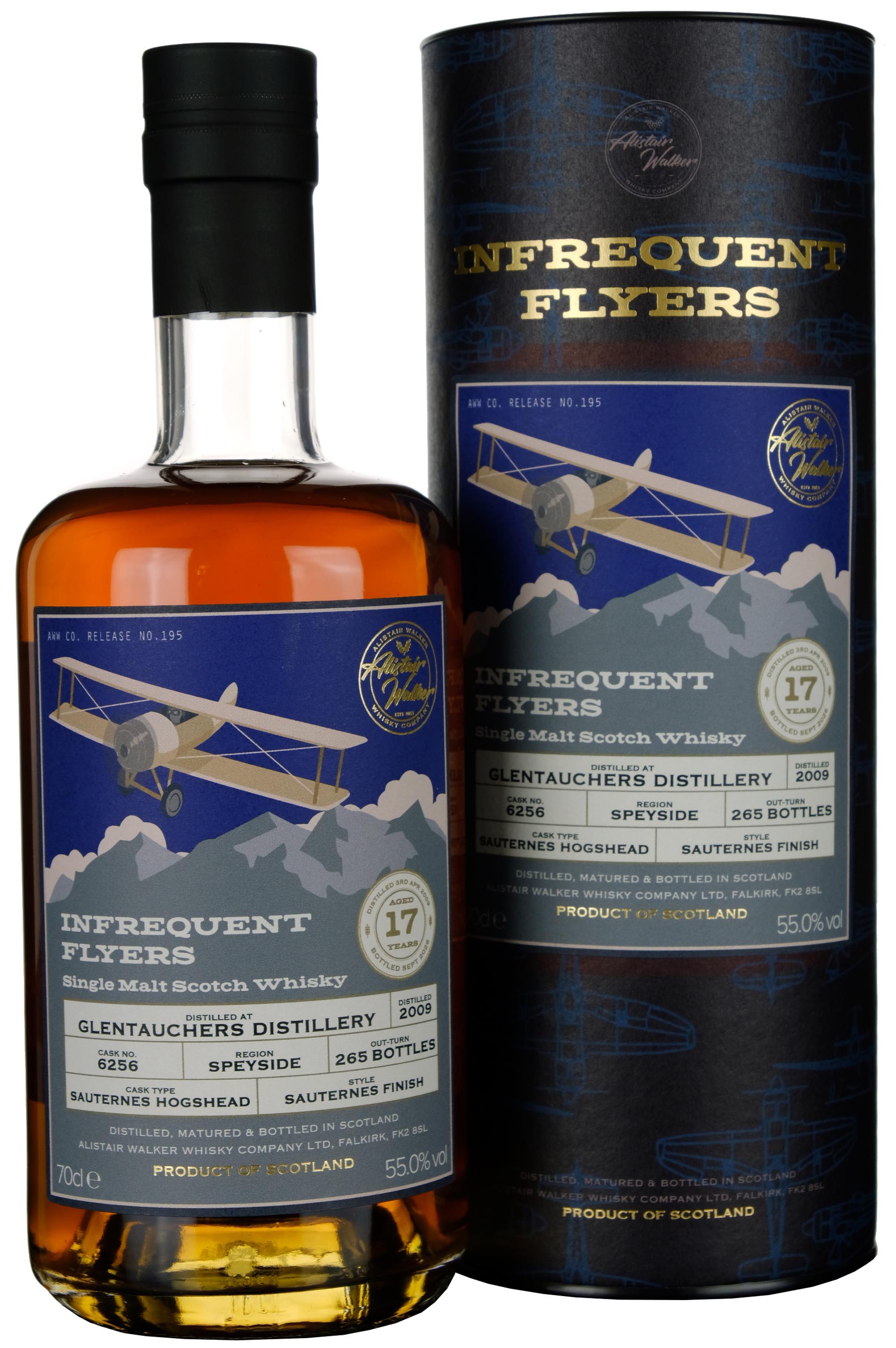 Glentauchers 2009-2026 | 17 Year Old Infrequent Flyers Single Cask 6256