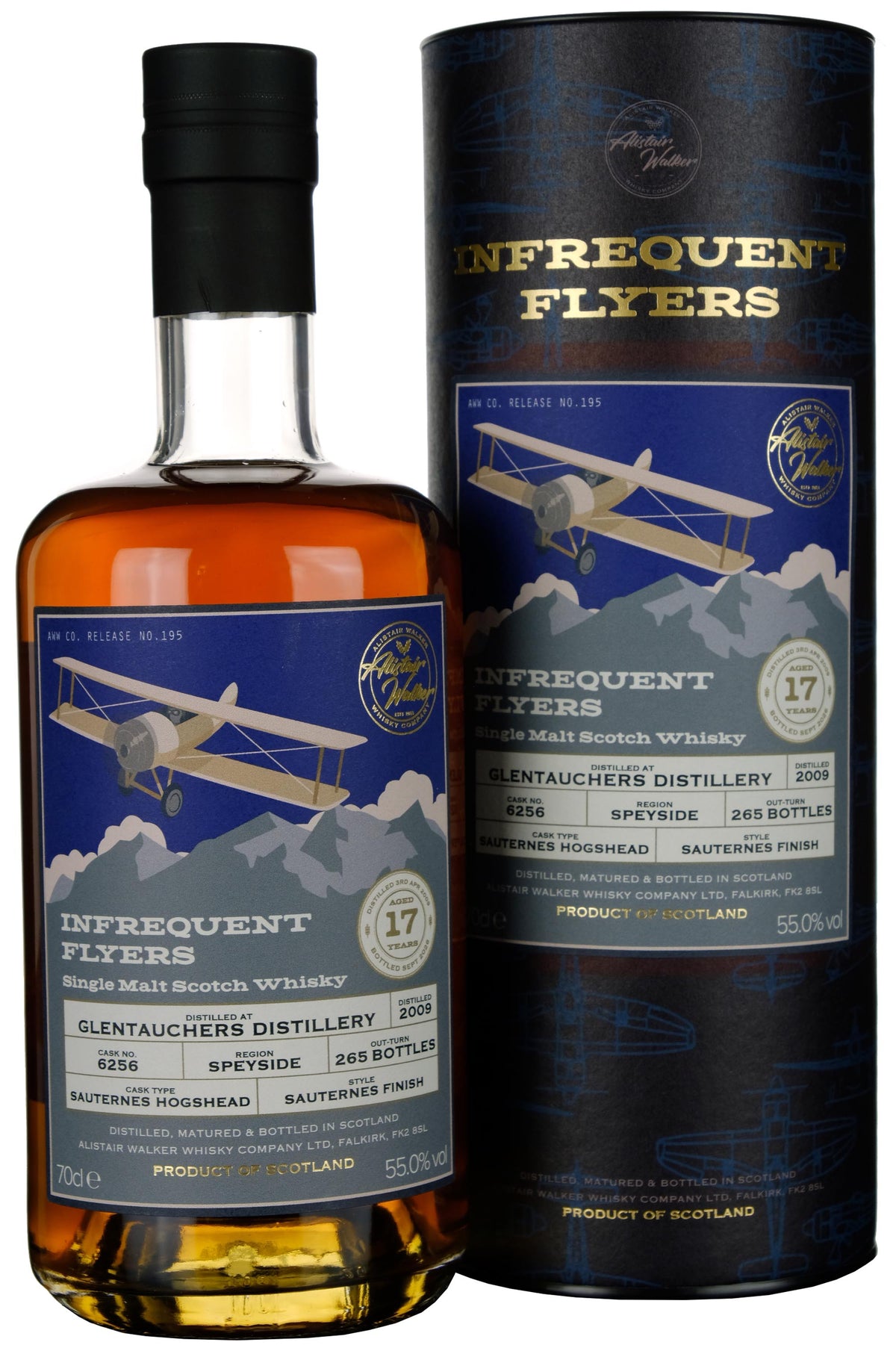 Glentauchers 2009-2026 | 17 Year Old Infrequent Flyers Single Cask 6256