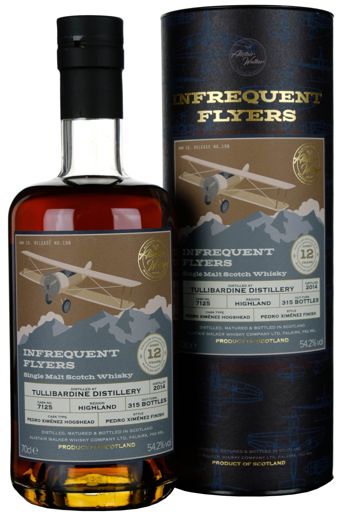 Tullibardine 2014-2026 | 12 Year Old Infrequent Flyers Single Cask 7125