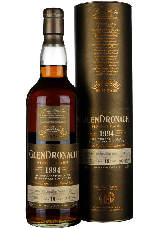 Glendronach 1994-2013 | 18 Year Old Single Cask 3547 UK Exclusive