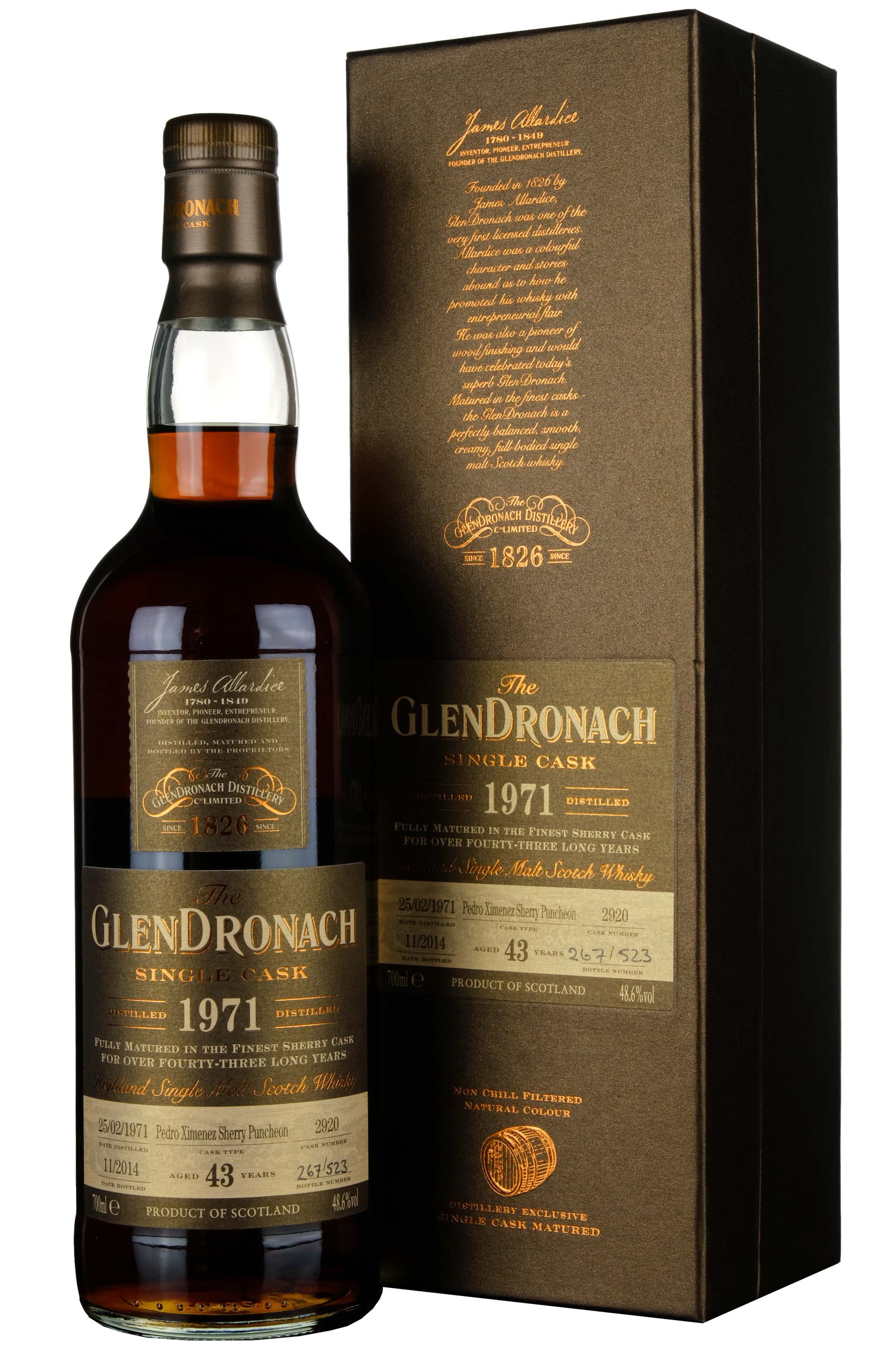 Glendronach 1971-2014 | 43 Year Old Single Cask 2920 Batch 11