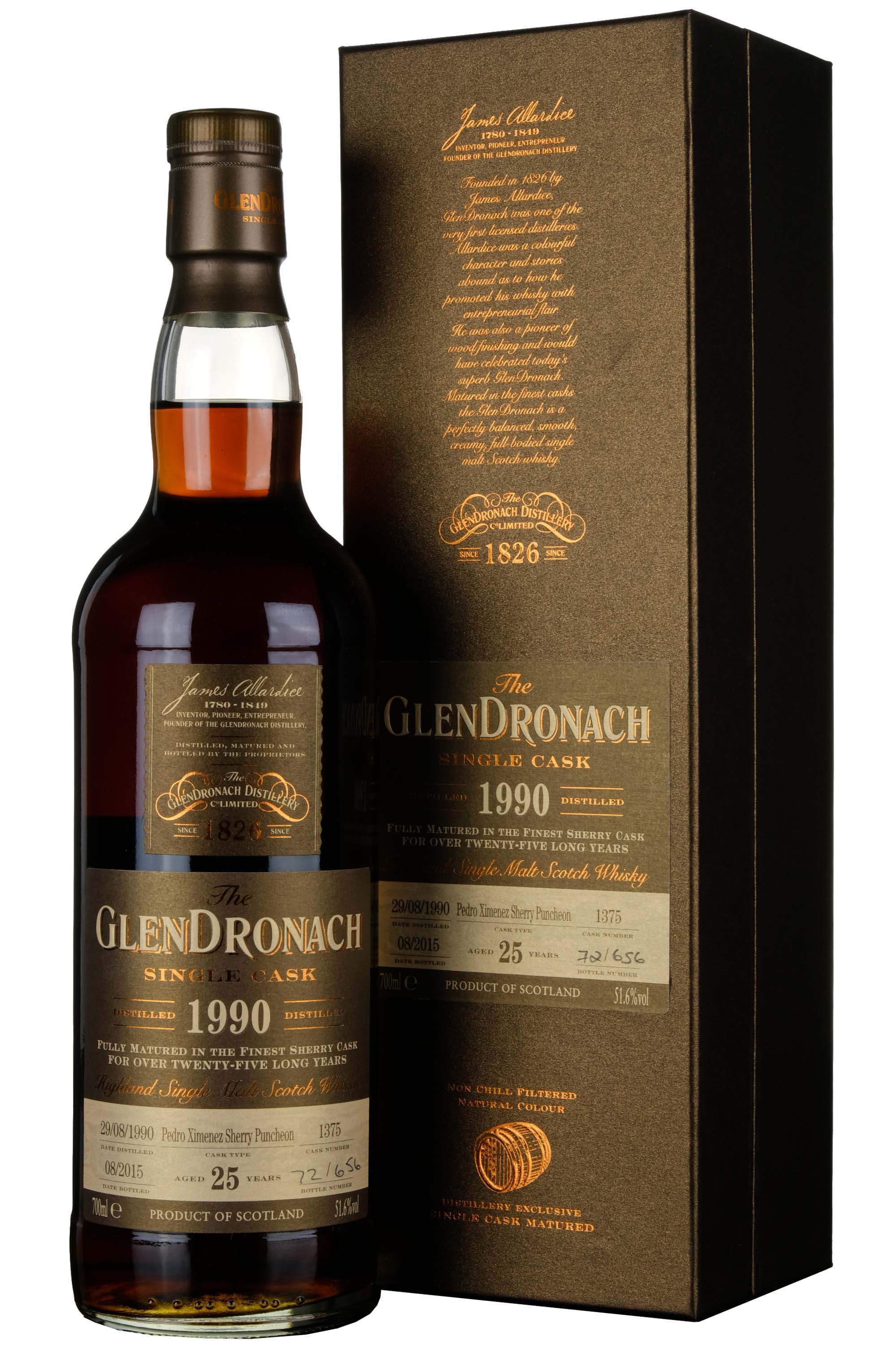 Glendronach 1990-2015 | 25 Year Old Single Cask 1375 Batch 12