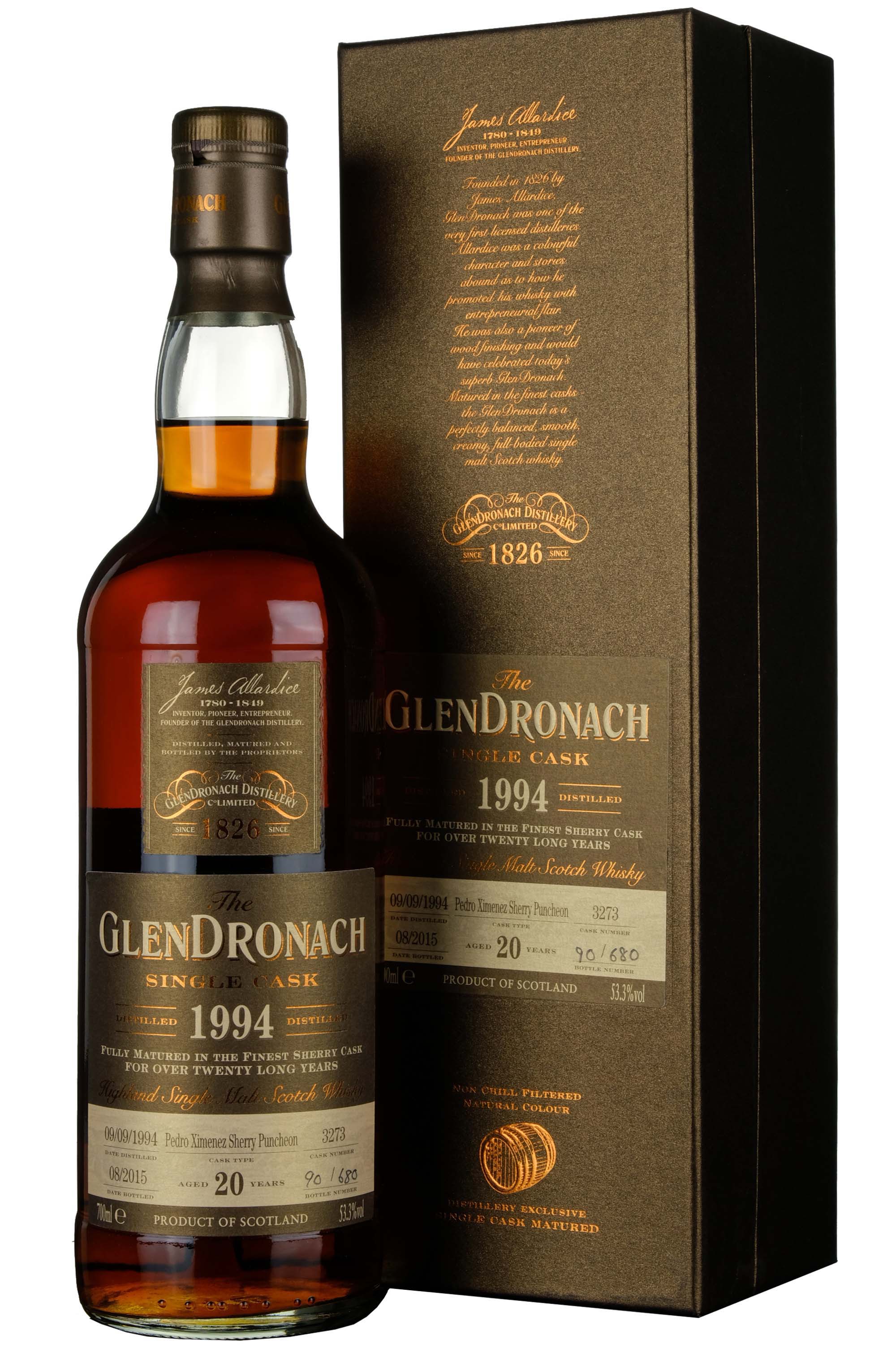 Glendronach 1994-2015 | 20 Year Old Single Cask 3273 Batch 12