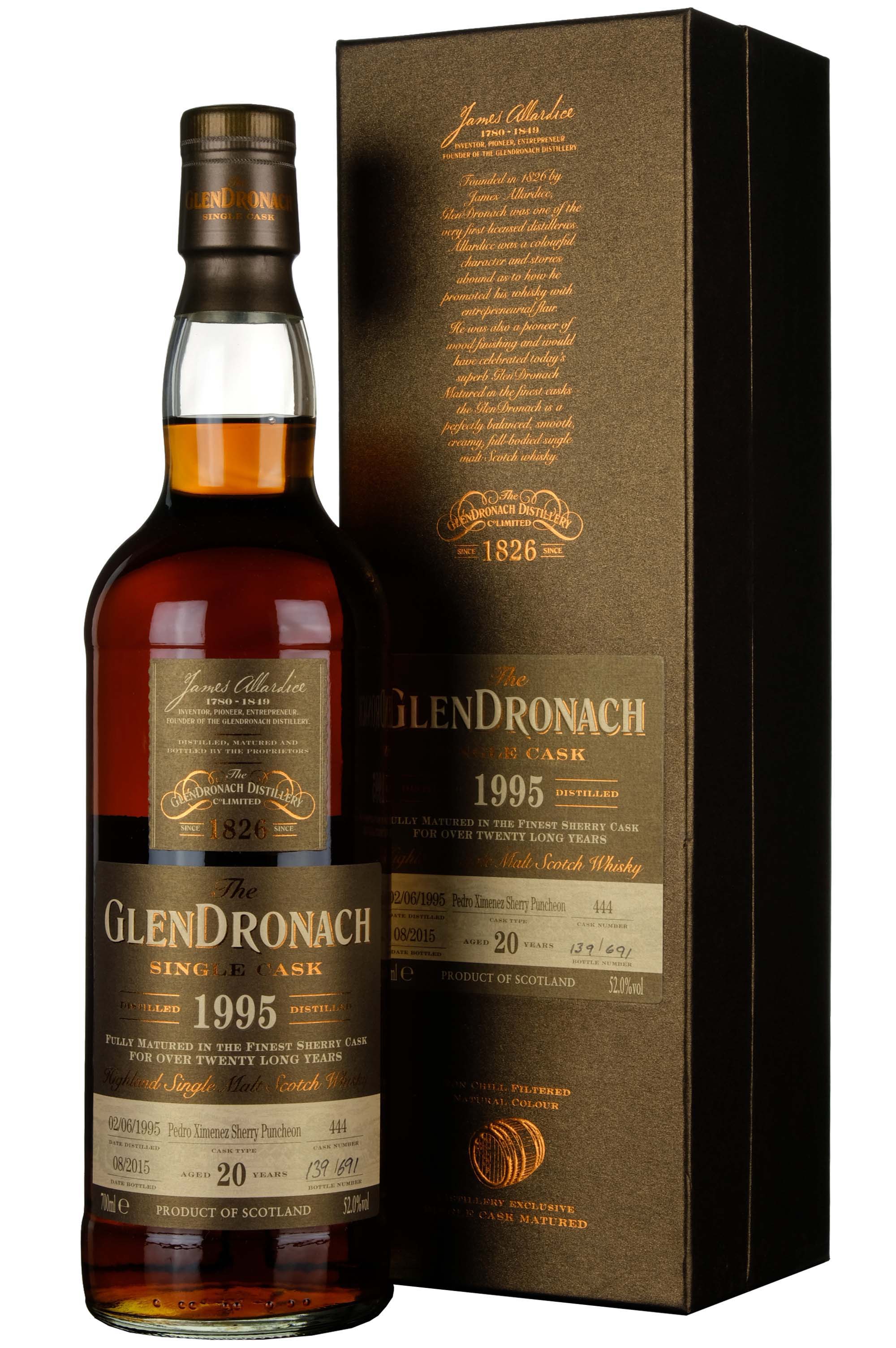 Glendronach 1995-2015 | 20 Year Old Single Cask 444 Batch 12