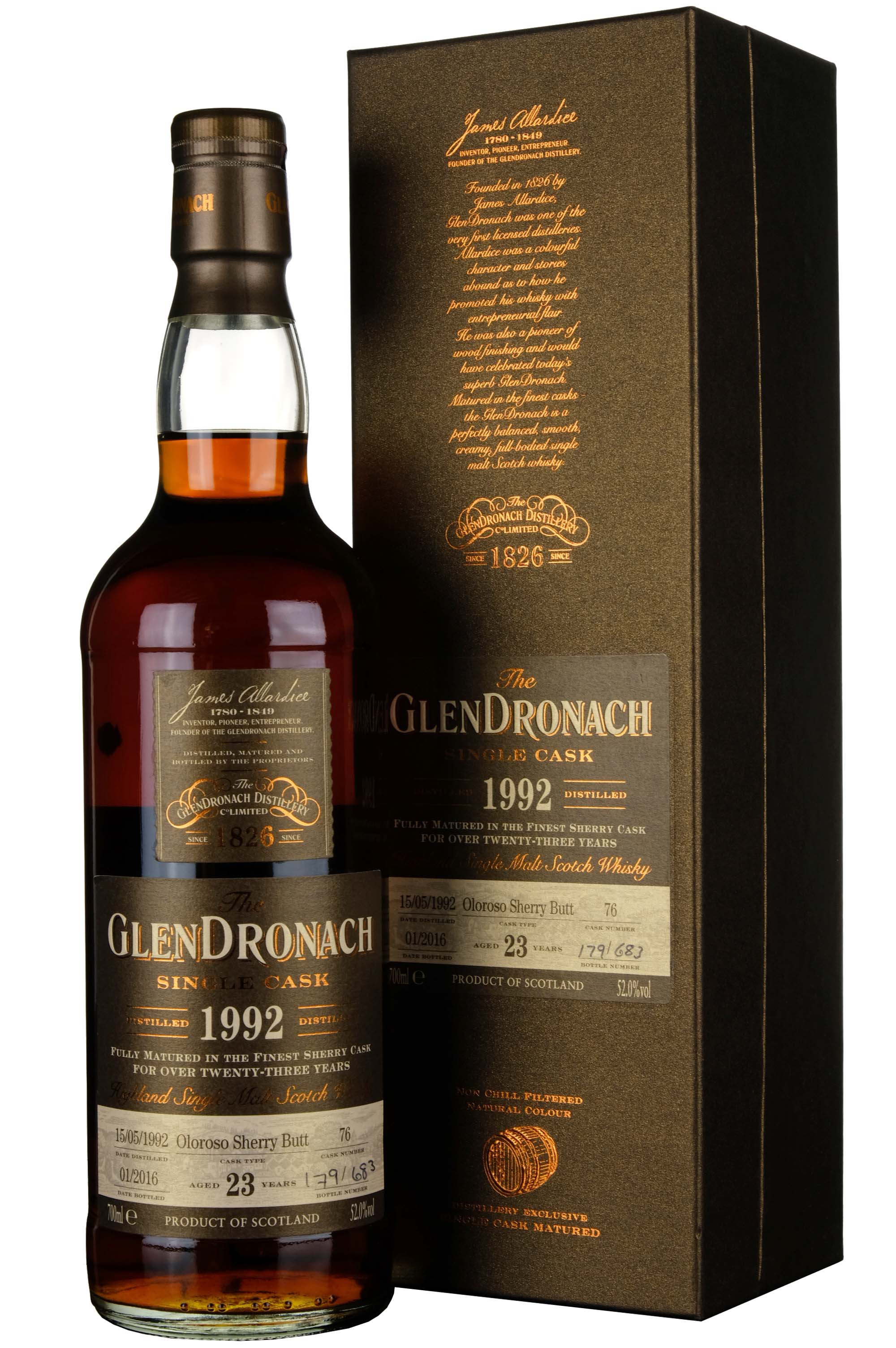 Glendronach 1992-2016 | 23 Year Old Single Cask 76 Batch 13