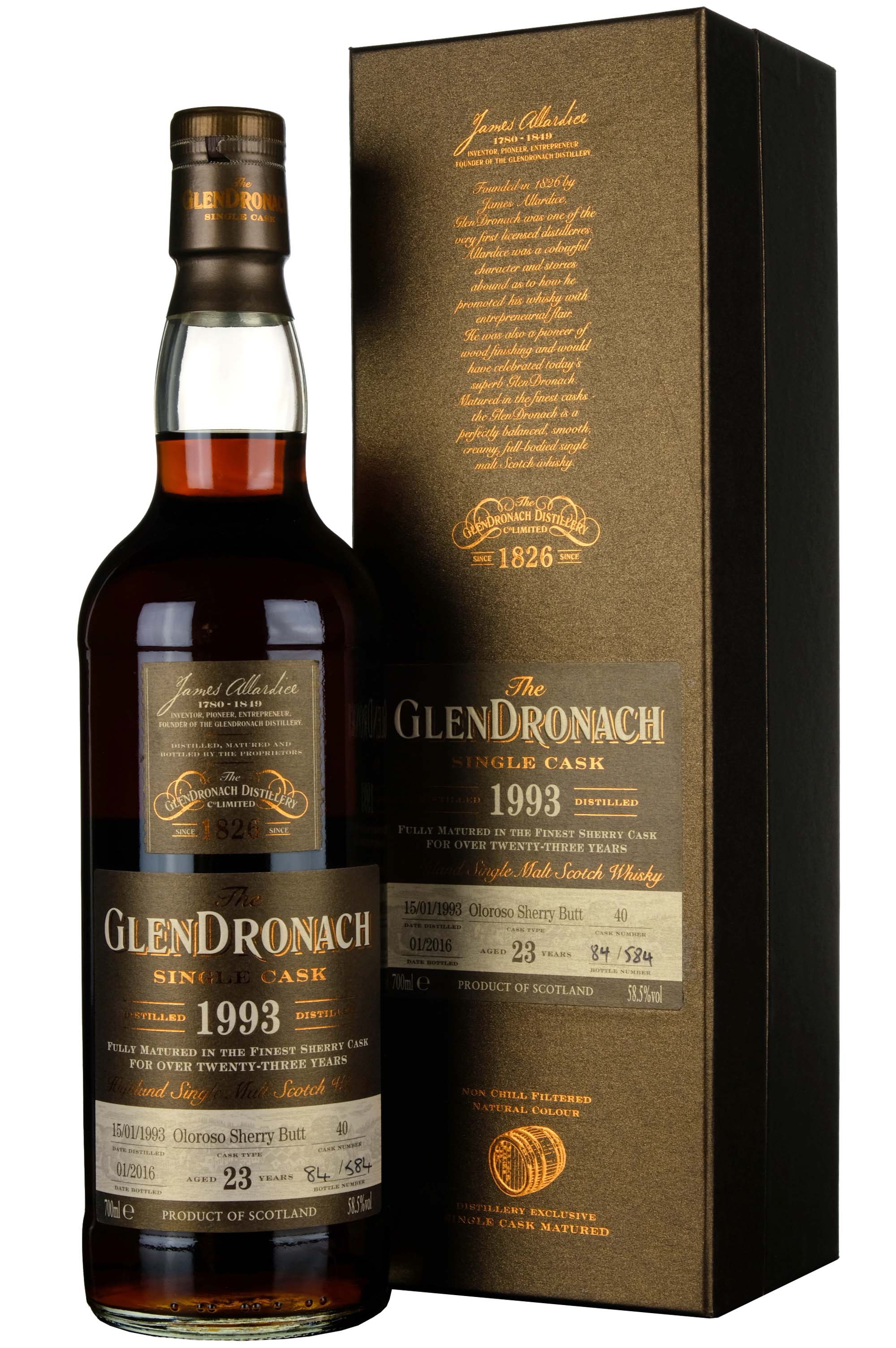 Glendronach 1993-2016 | 23 Year Old Single Cask 40 Batch 13