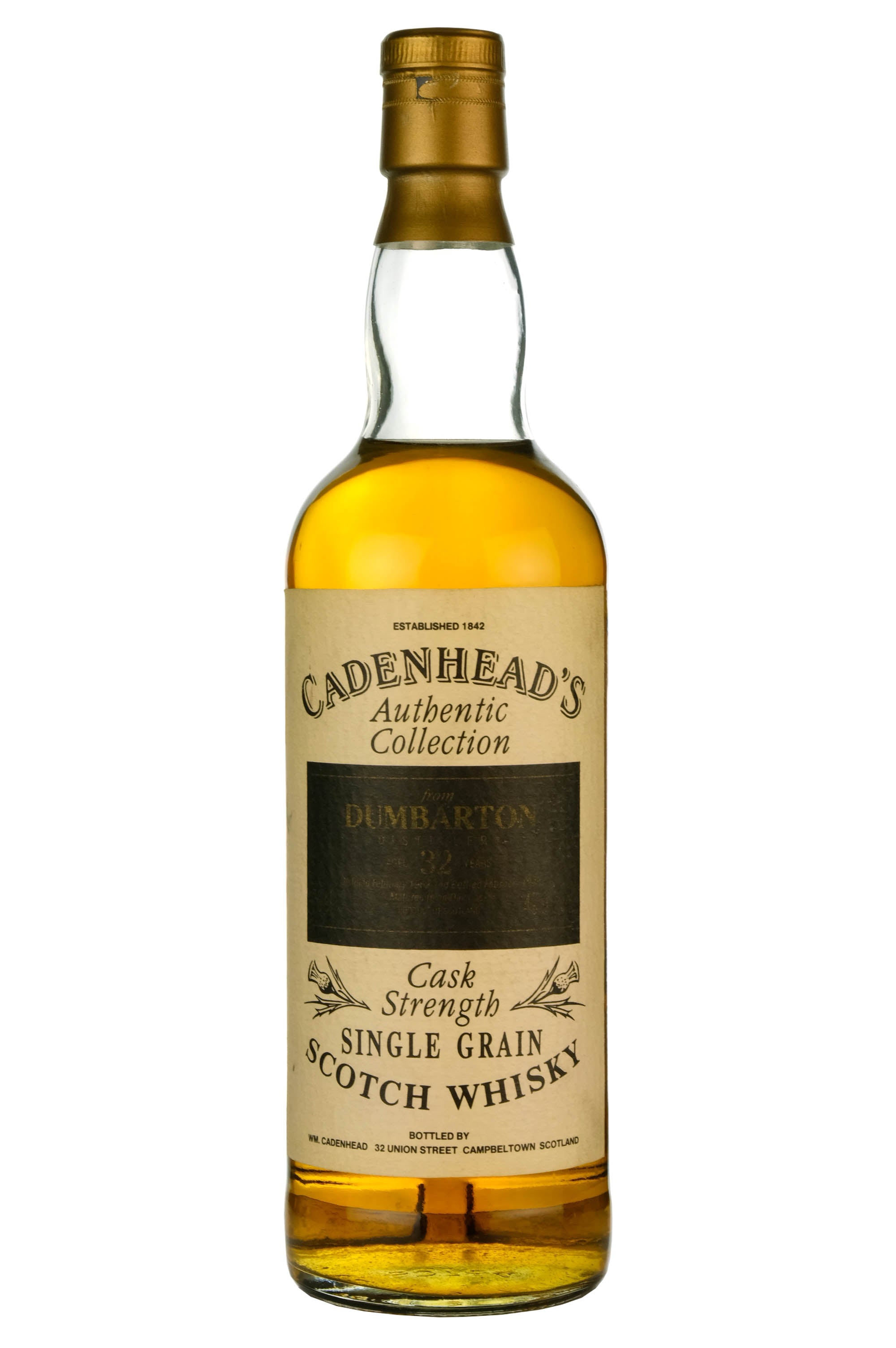 Dumbarton 1962-1994 | 32 Year Old Cadenhead's Authentic Collection Single Cask