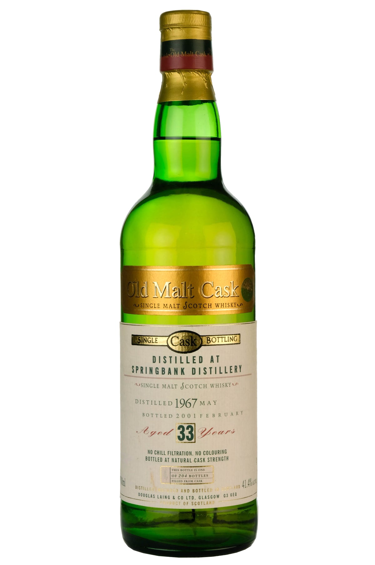 1967 Springbank 33 Year Old Douglas Laing Old Malt Cask