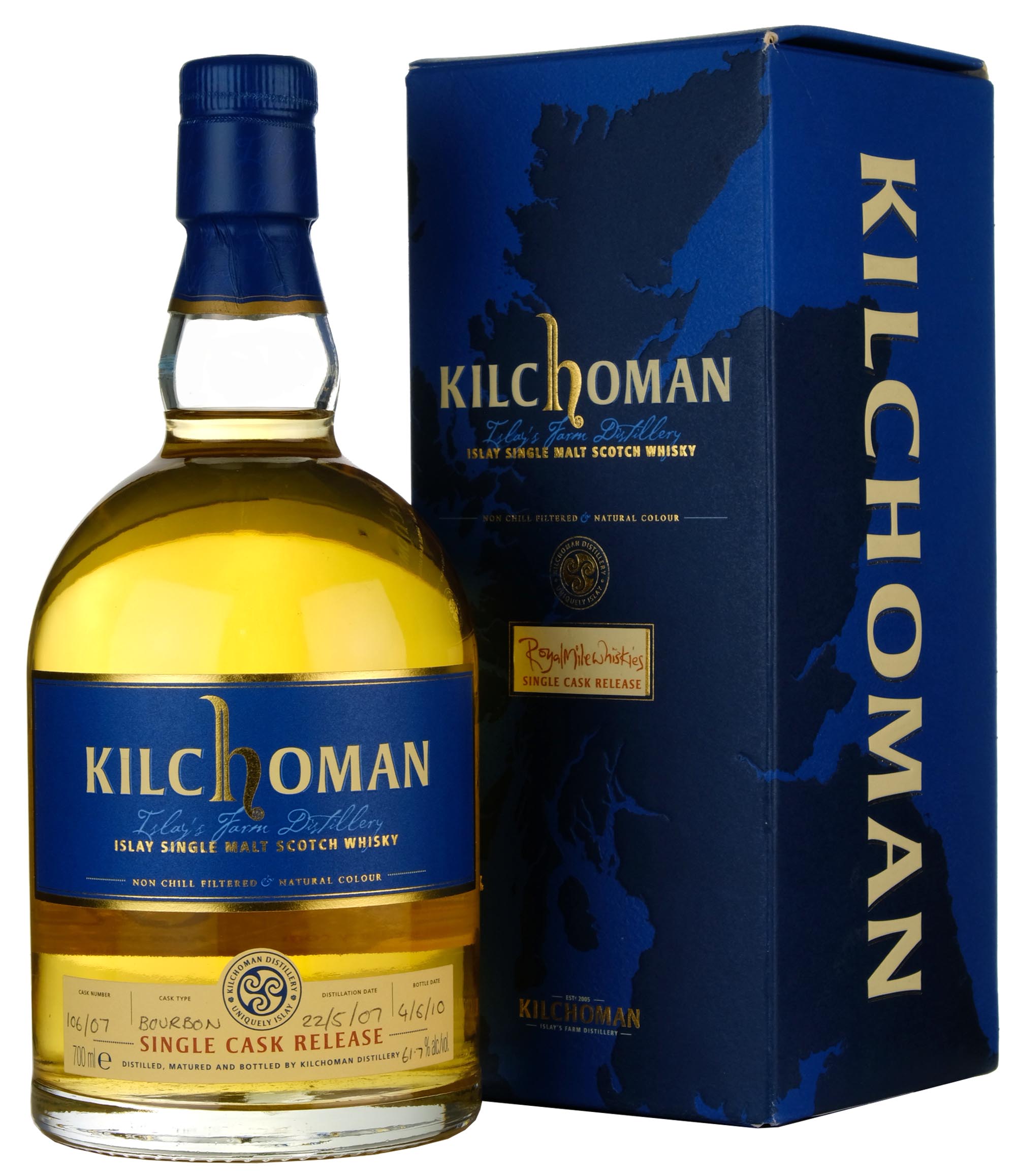 Kilchoman 2007-2010 Single Cask 106 Royal Mile Whiskies Exclusive