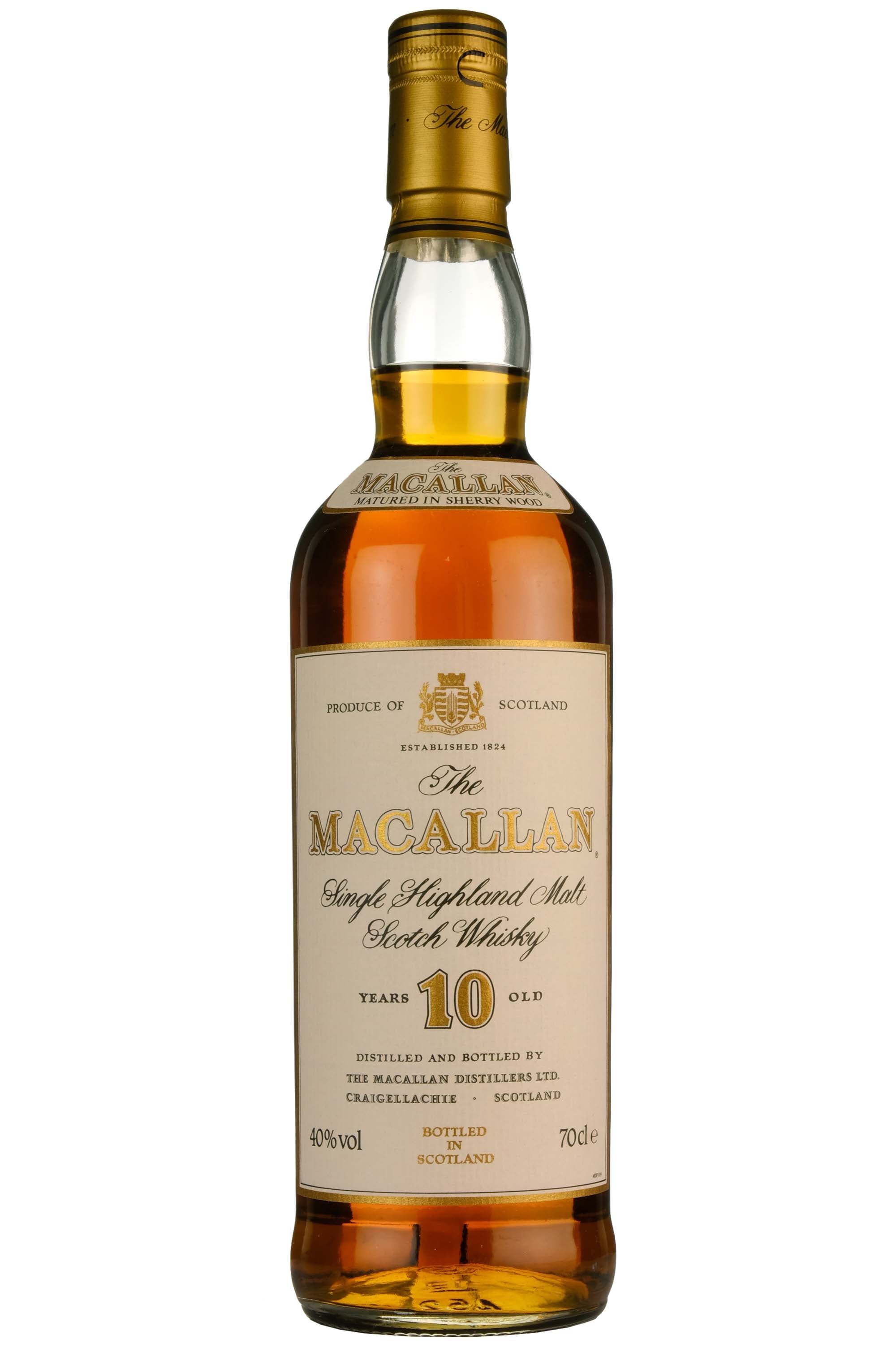Macallan 10 Year Old Sherry Cask 1990s