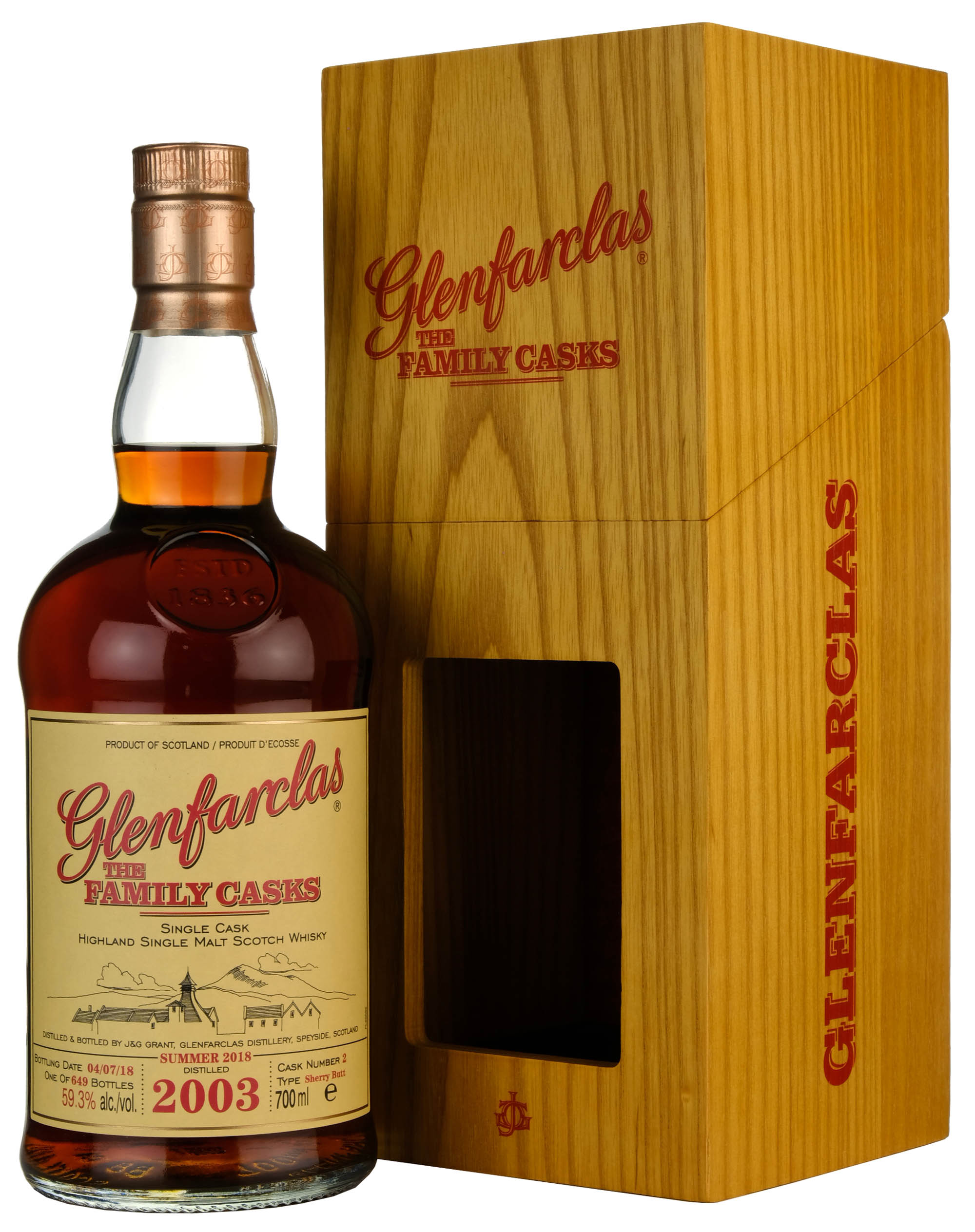 Glenfarclas 2003-2018 | 15 Year Old The Family Single Cask 2