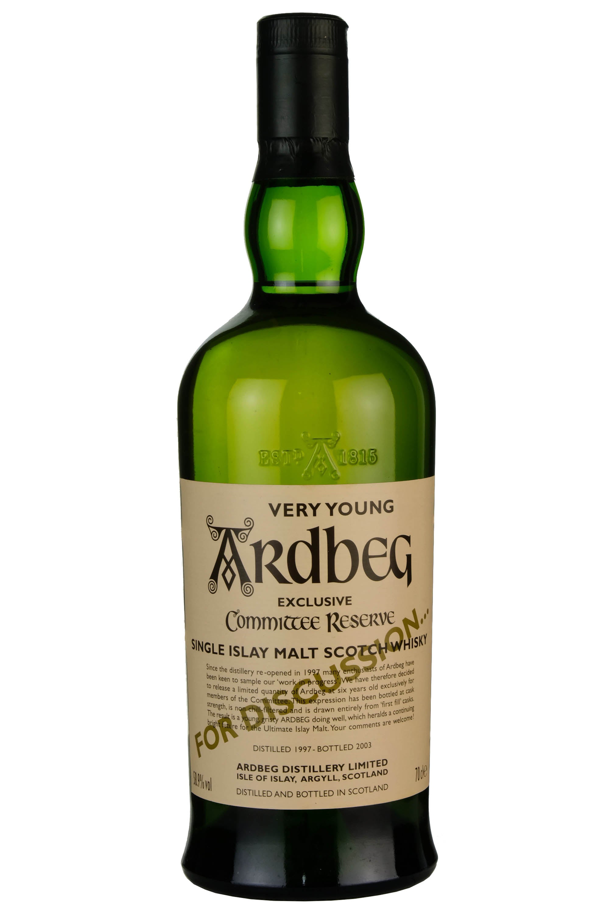 Ardbeg 1997 Very Young For Discussion Committee Reserve 2003