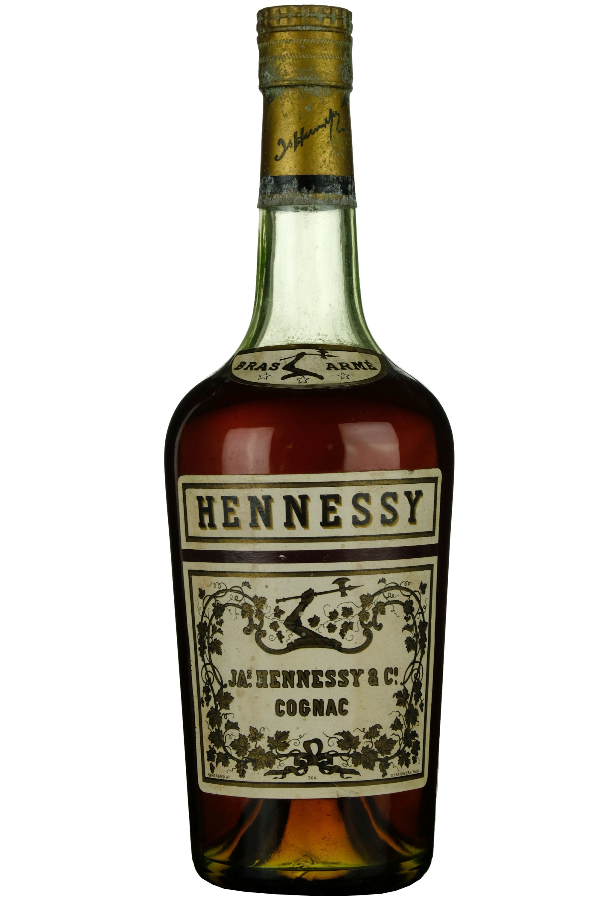 Hennessy Bras Armé 3 Star Cognac 1960s