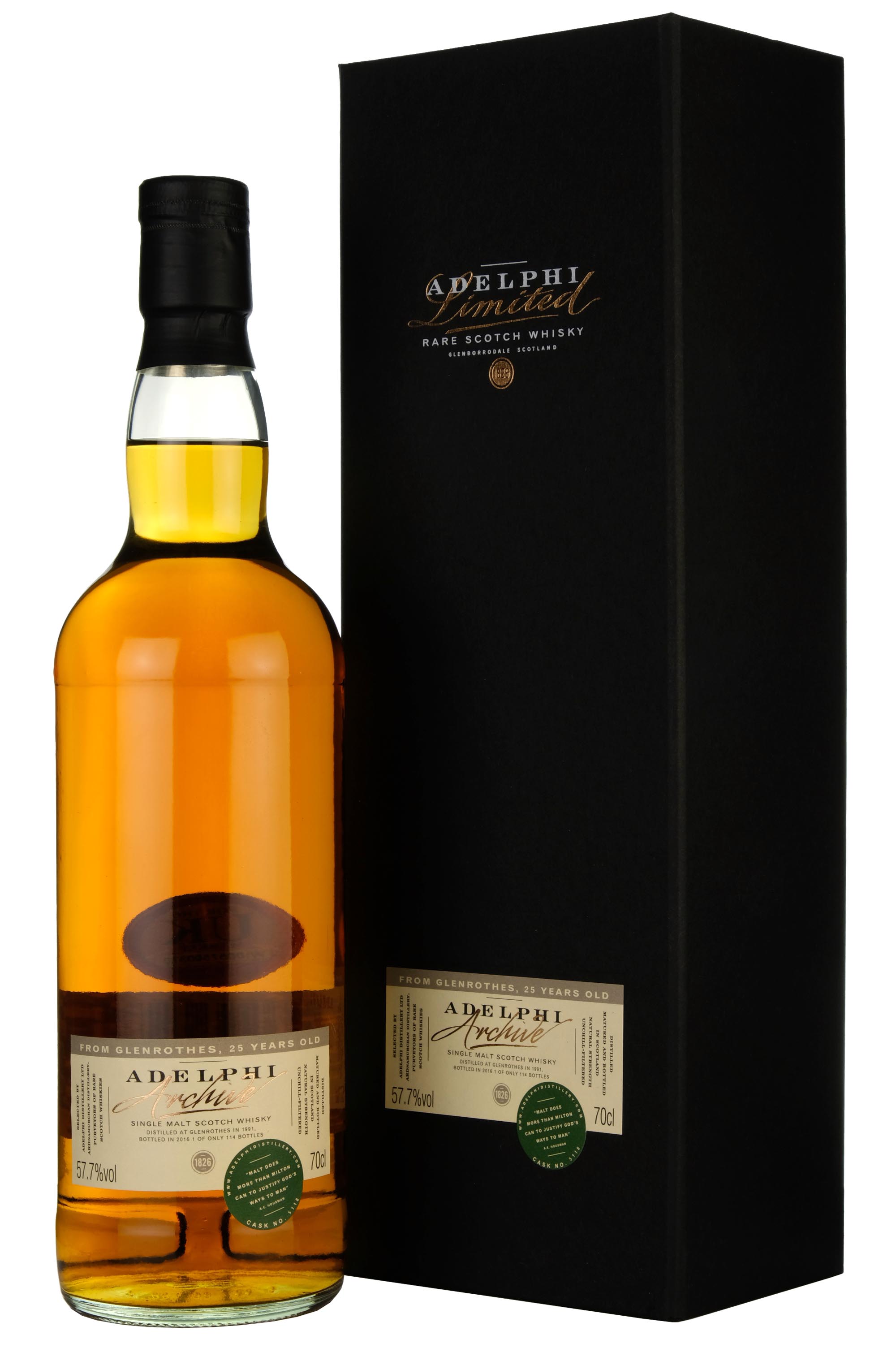 Glenrothes 1991-2016 | 25 Year Old Adelphi Archive Single Cask 5118