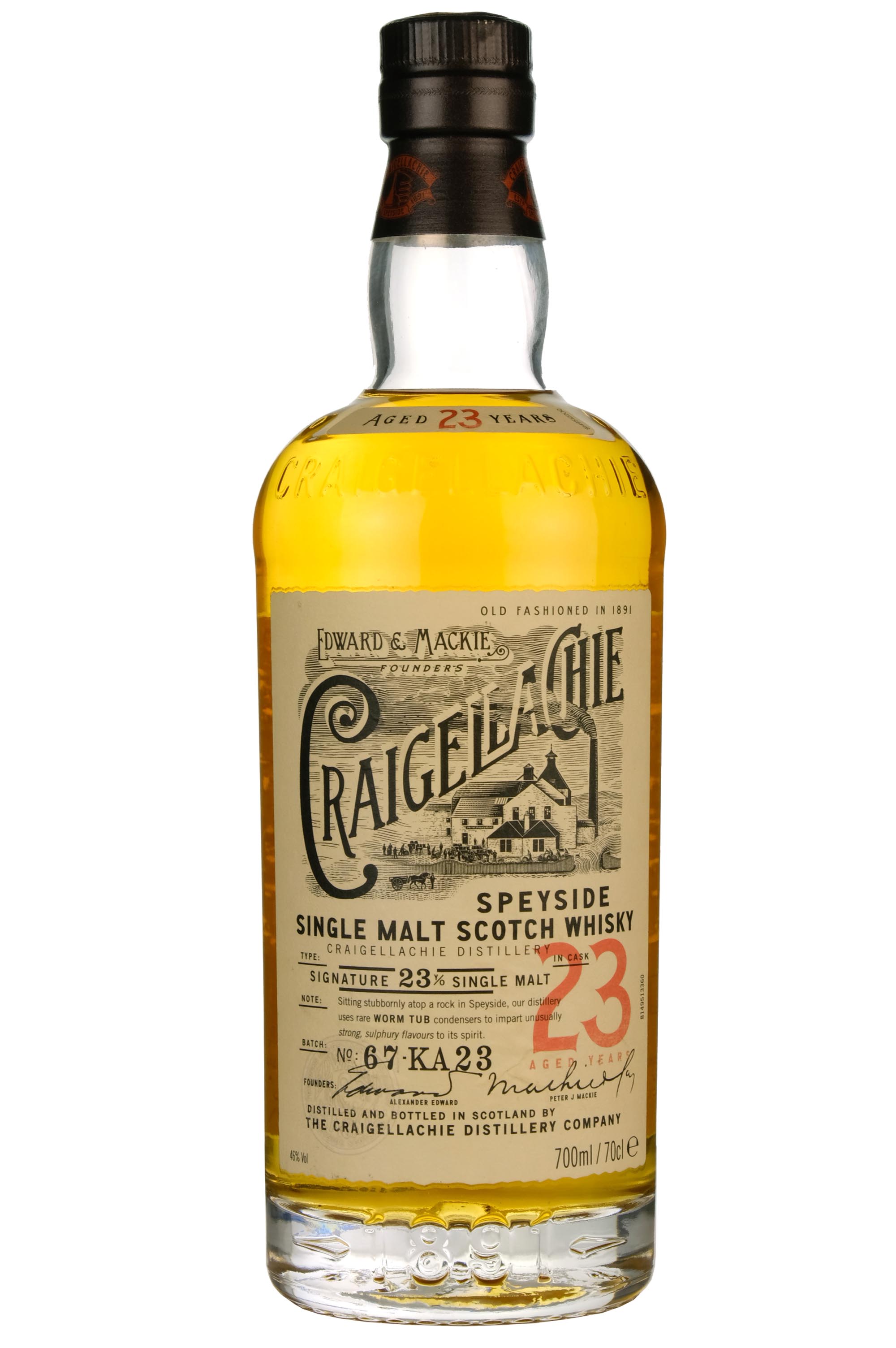 Craigellachie 23 Year Old Batch 67-KA23 Bottled 2016