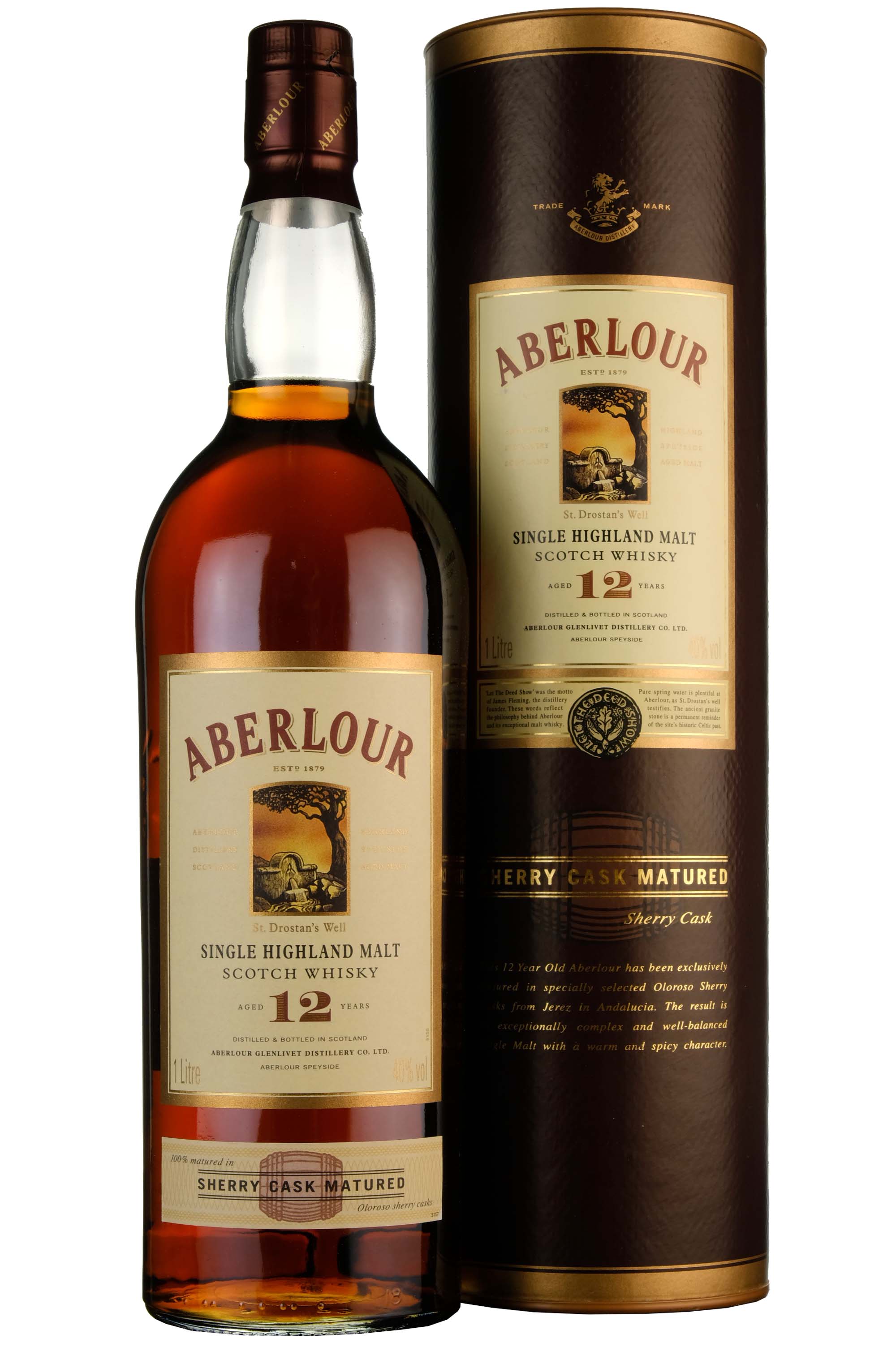 Aberlour 12 Year Old Sherry Cask 2000s 1 Litre