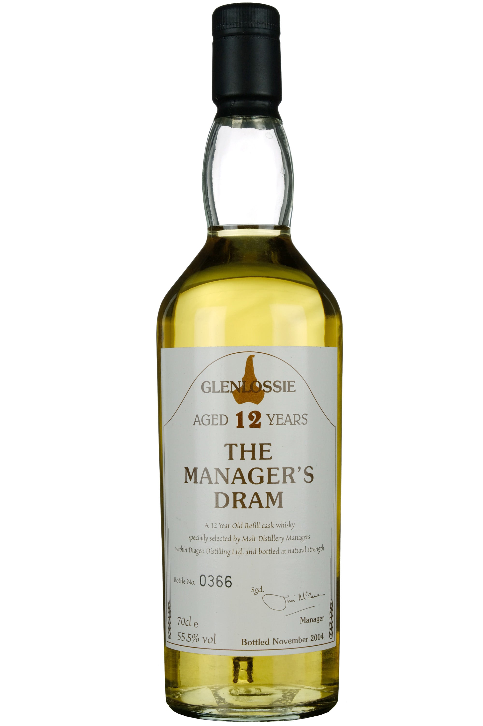 Glenlossie 12 Year Old The Manager's Dram 2004 Release