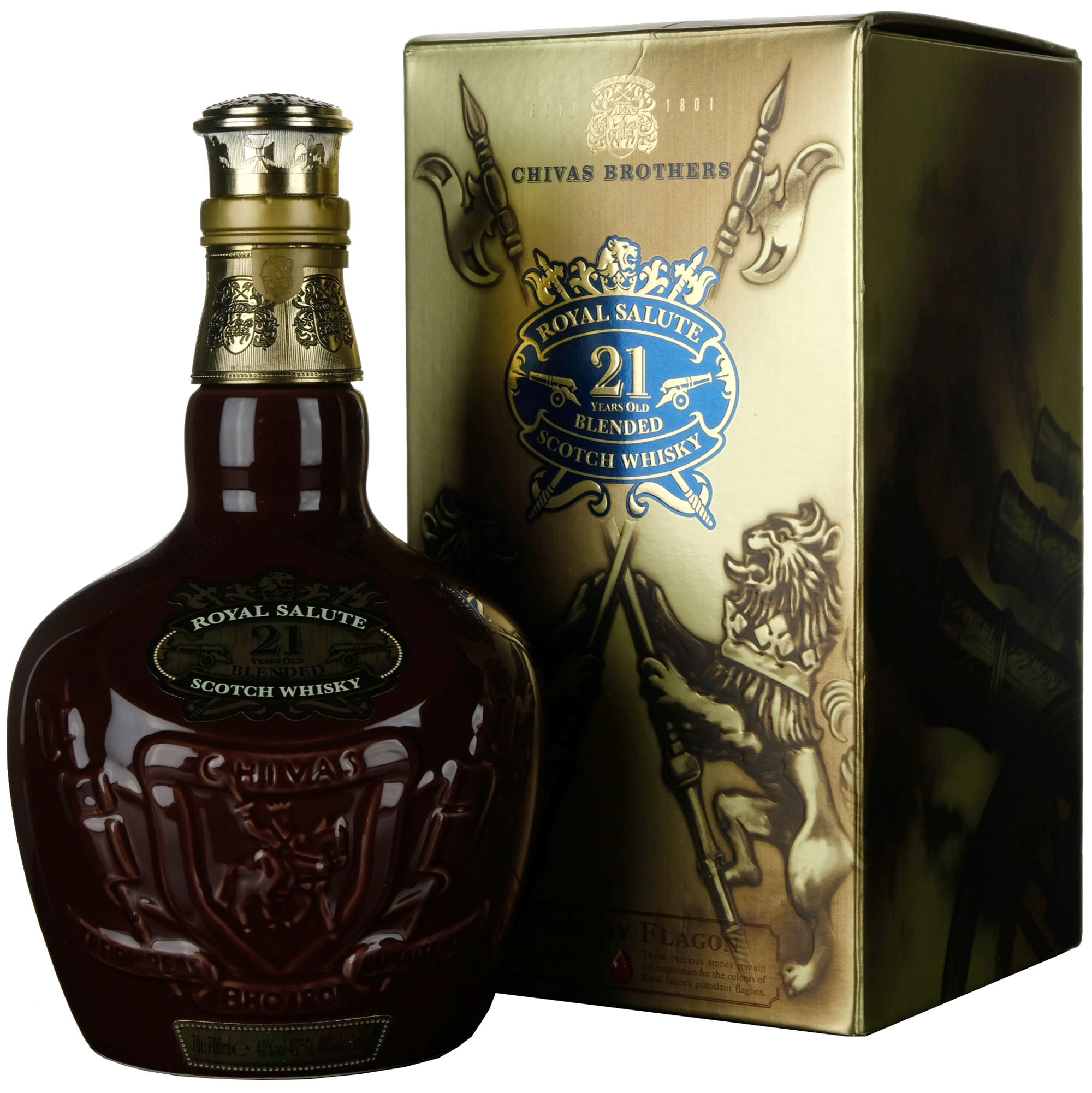 Royal Salute 21 Year Old The Ruby Flagon Bottled 2014