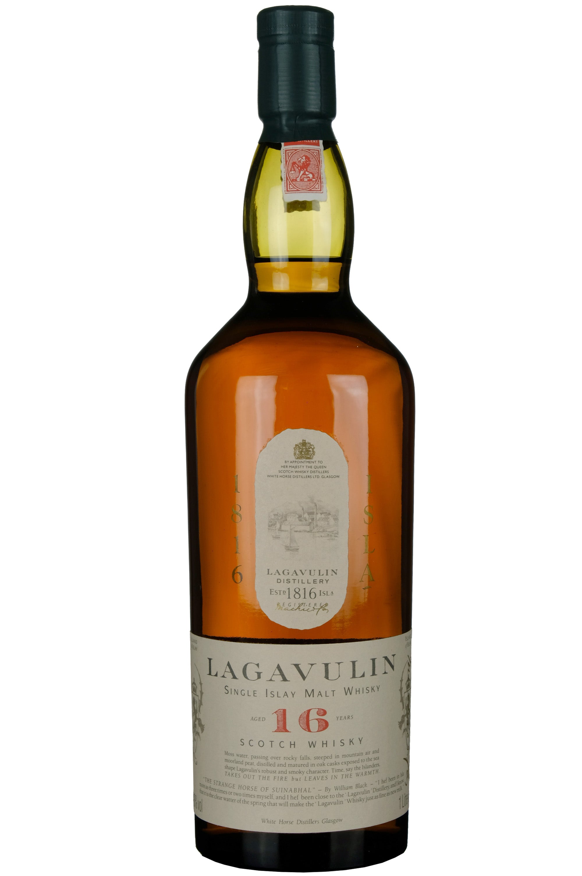 Lagavulin 16 Year Old White Horse 1990s 1 Litre