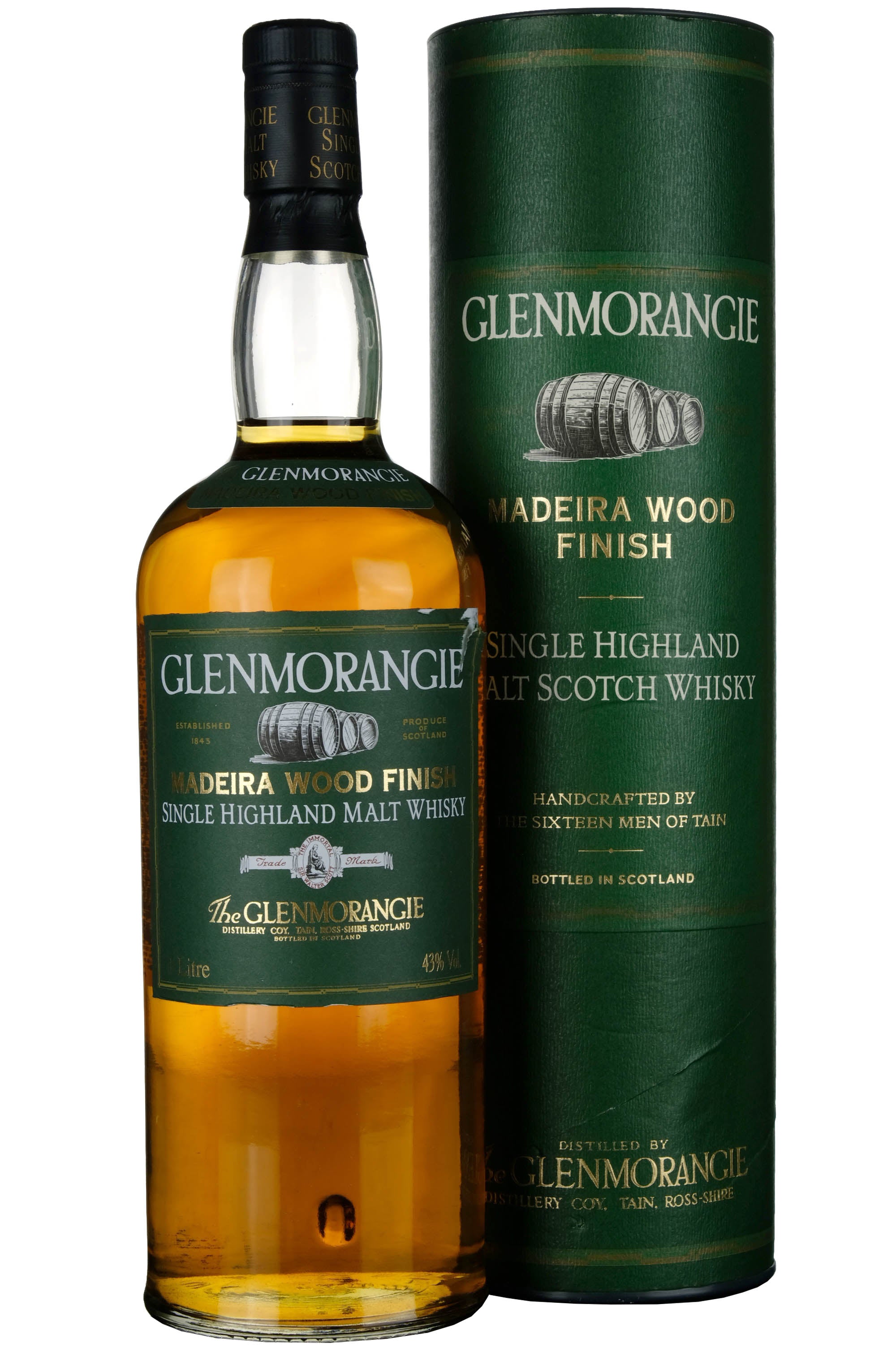 Glenmorangie 12 Year Old Madeira Wood Finish 1990s 1 Litre