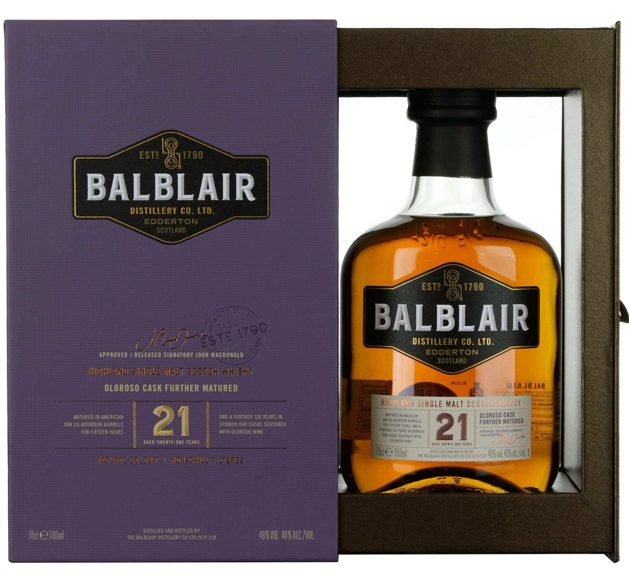 Balblair 21 Year Old Bottled 2023
