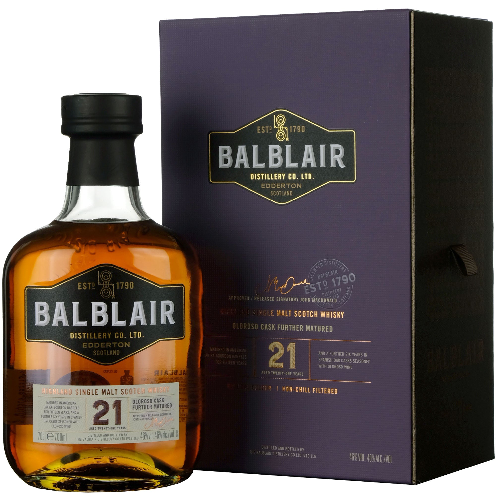 Balblair 21 Year Old Bottled 2023