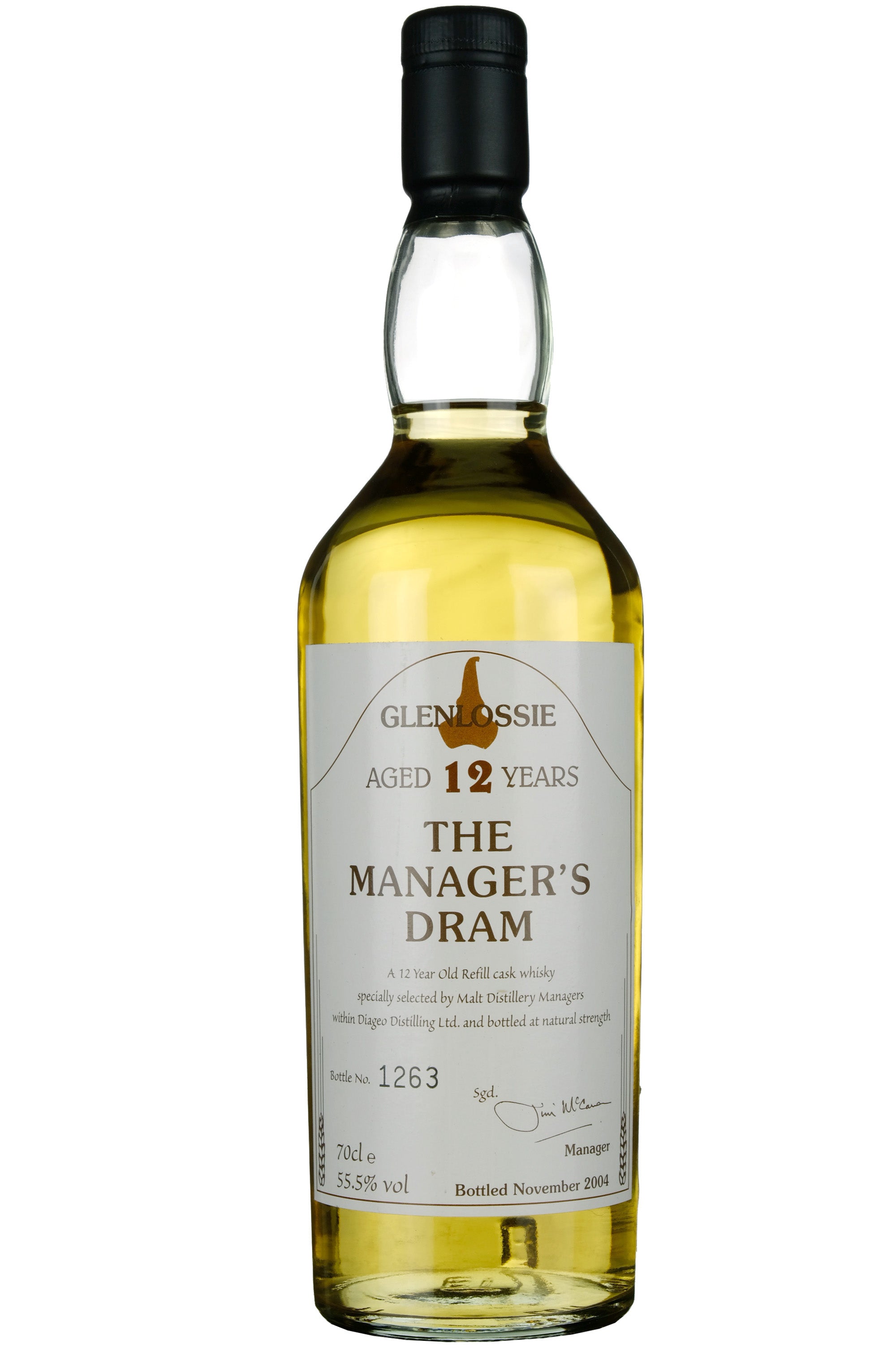 Glenlossie 12 Year Old The Manager's Dram 2004 Release
