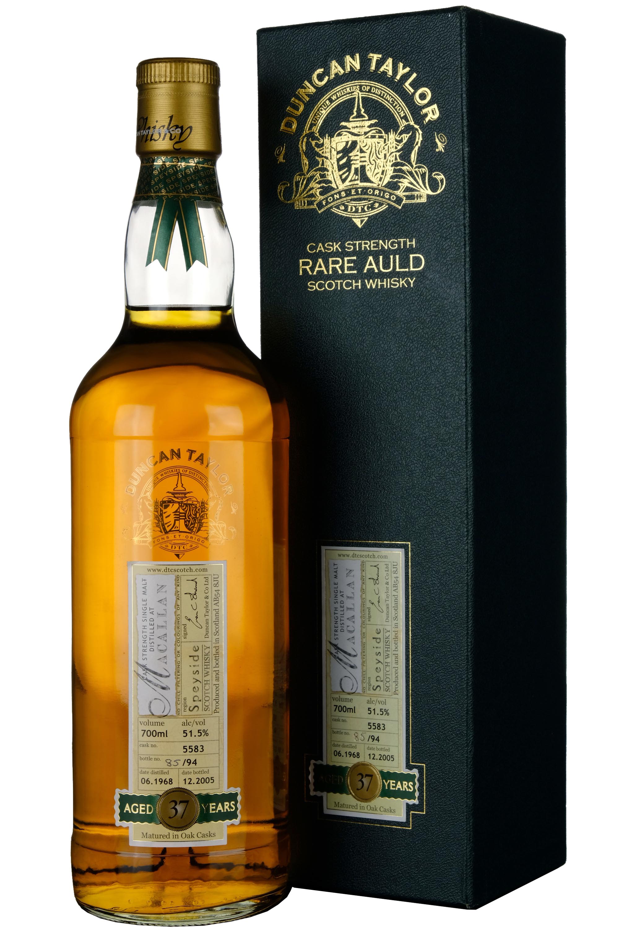 Macallan 1968-2005 | 37 Year Old Duncan Taylor Rare Auld Single Cask 5583