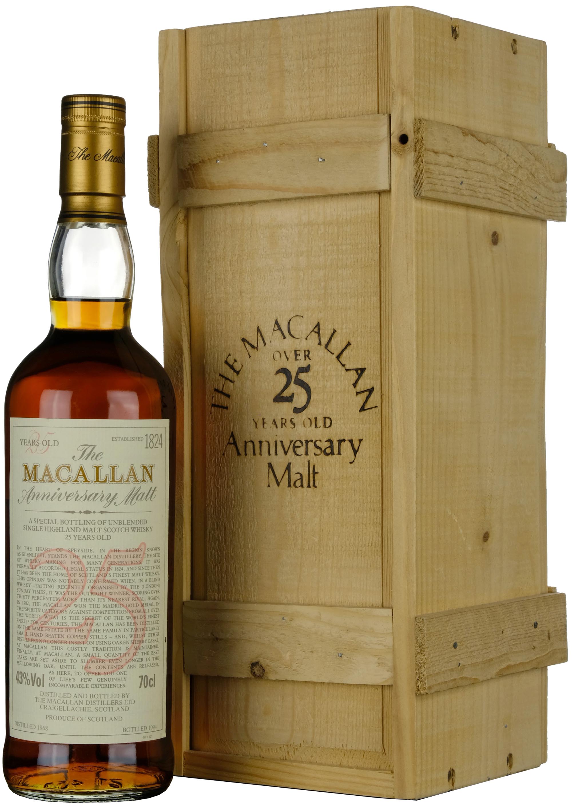Macallan 1968-1994 | 25 Year Old Anniversary Malt