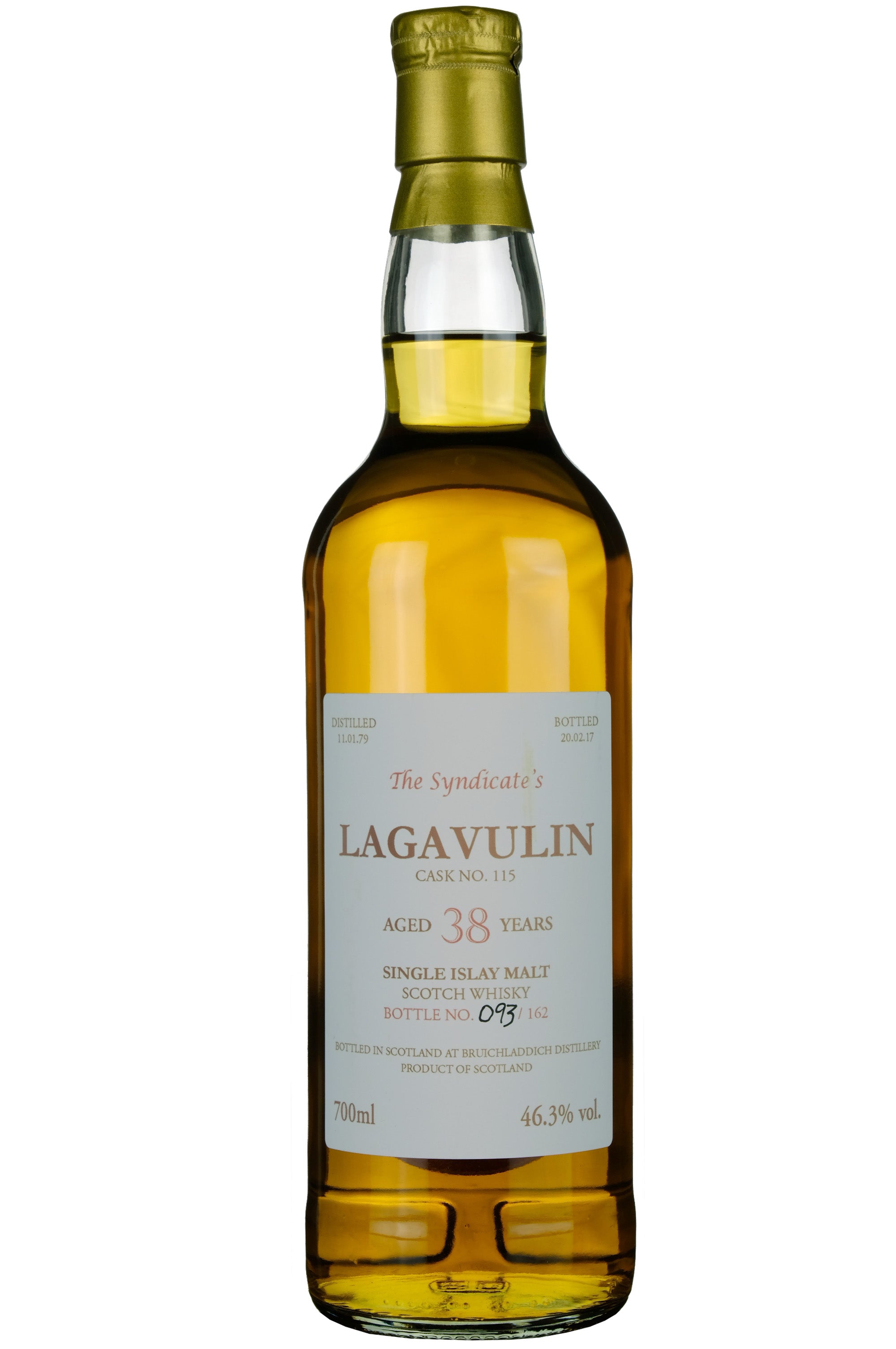 Lagavulin 1979-2017 | 38 Year Old The Syndicate's Single Cask 115