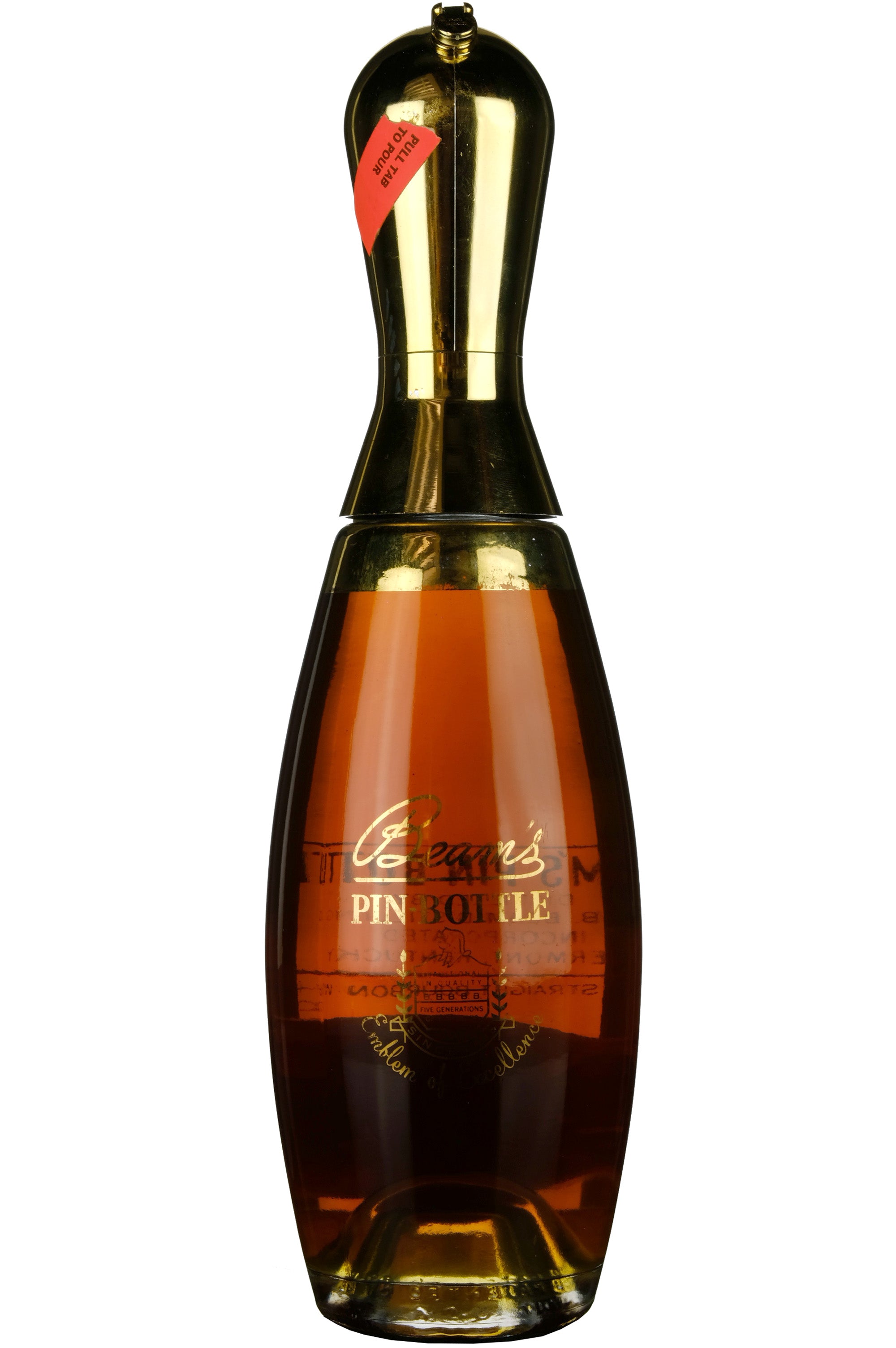 Beams's Pin Bottle Bottled 1970s