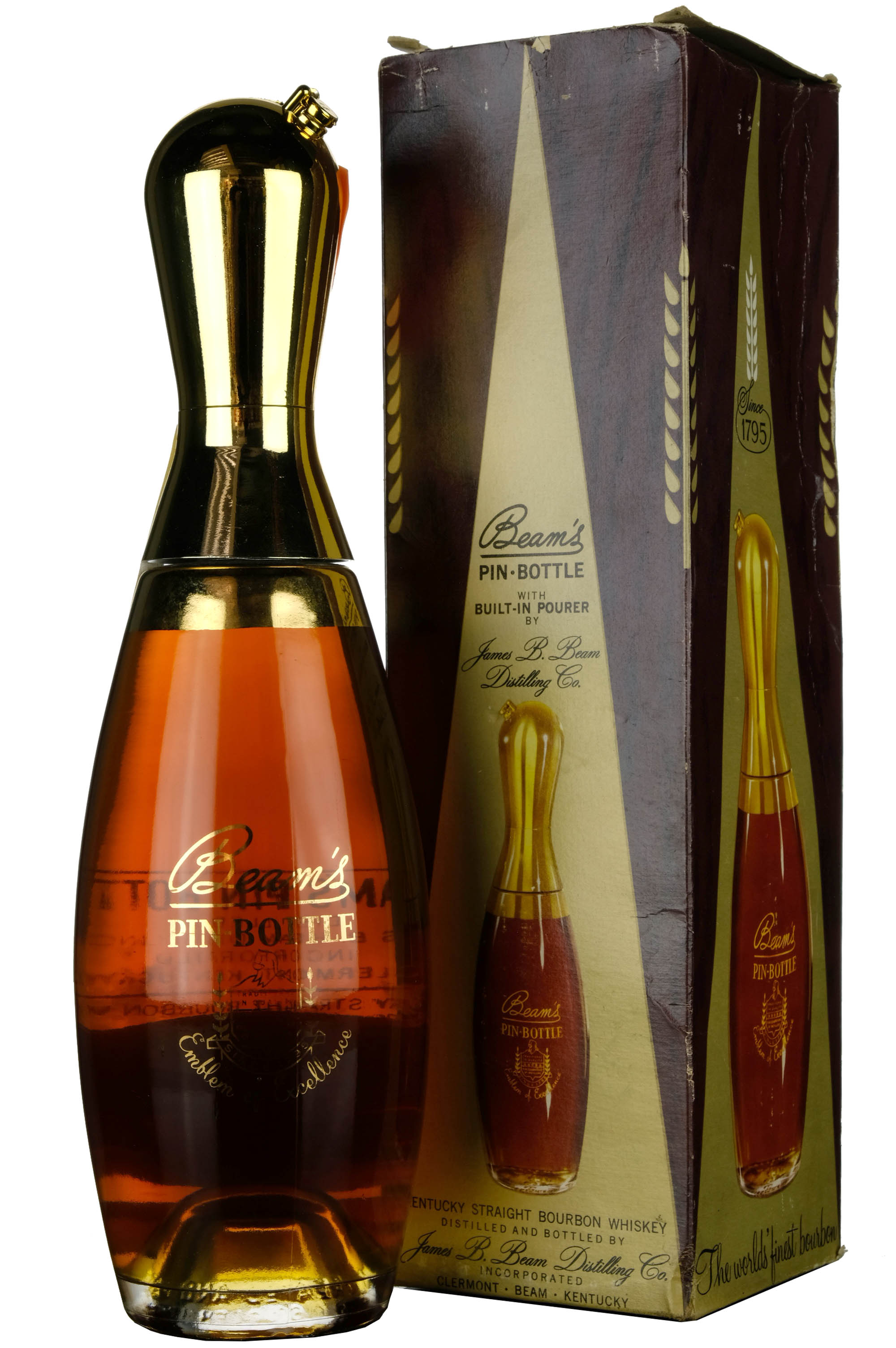Beams's Pin Bottle Bottled 1970s