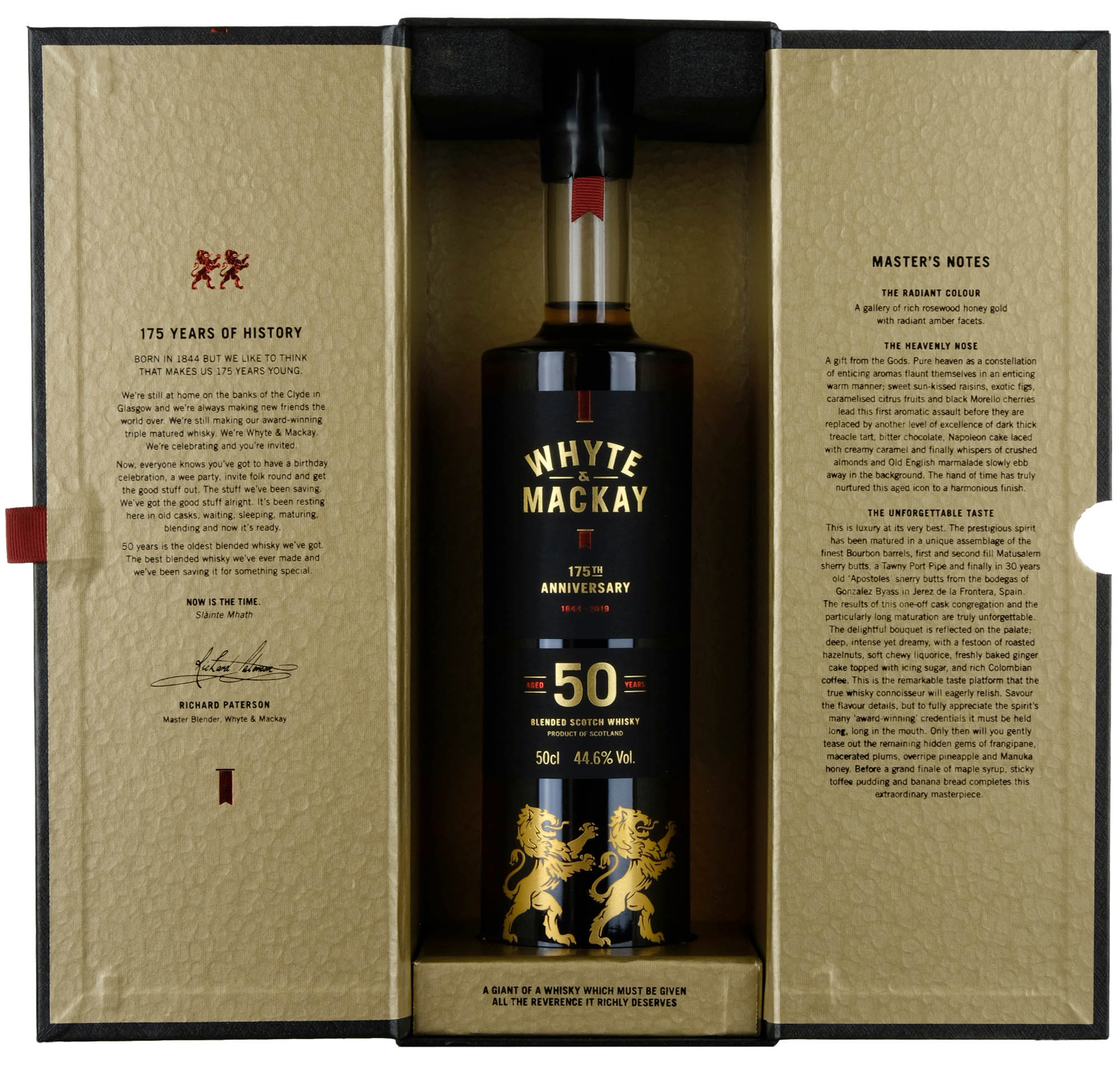 Whyte & Mackay 50 Year Old 175th Anniversary 1844-2019