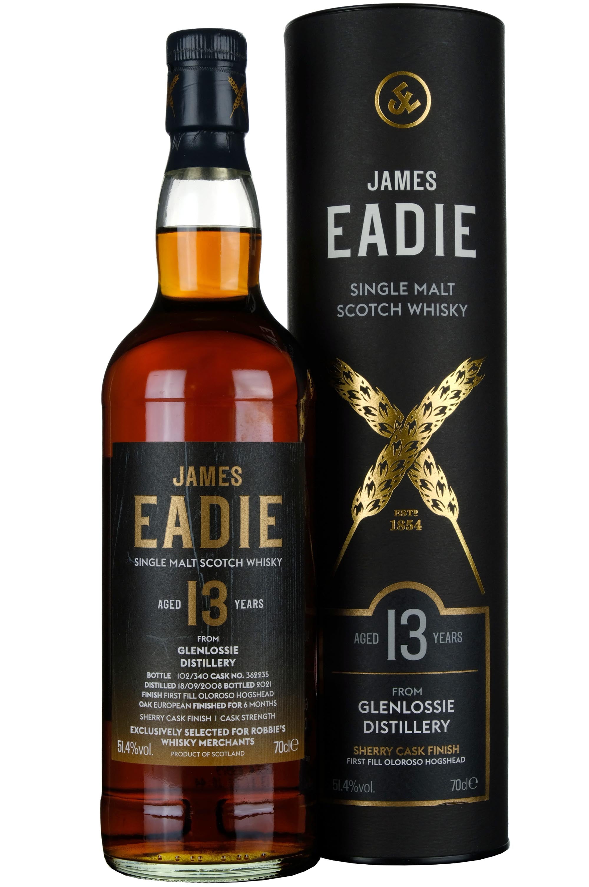 Glenlossie 2008-2021 | 13 Year Old James Eadie Single Cask 362235